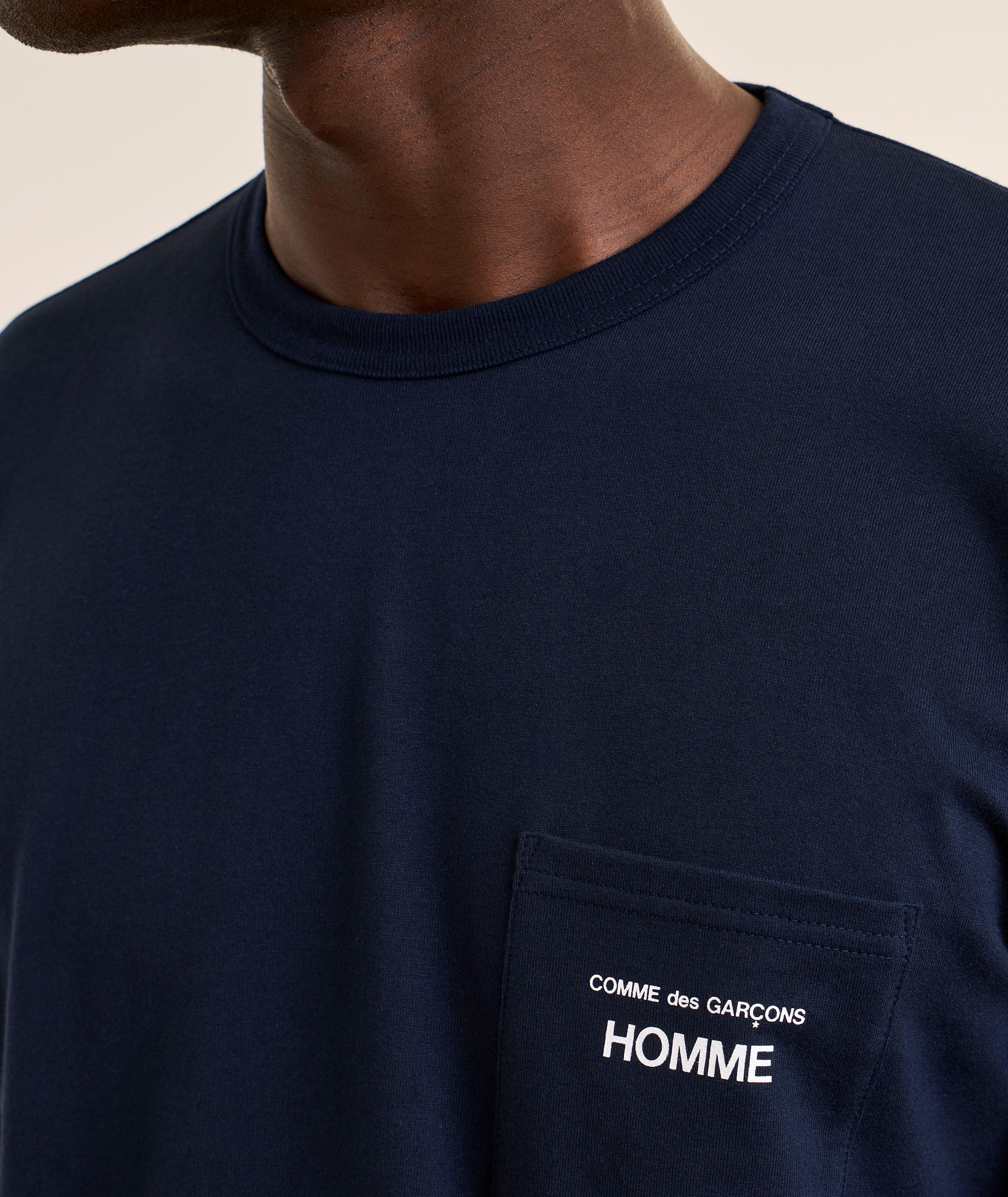 Comme des Garçons Homme Logo Cotton Jersey Pocket T-Shirt | T