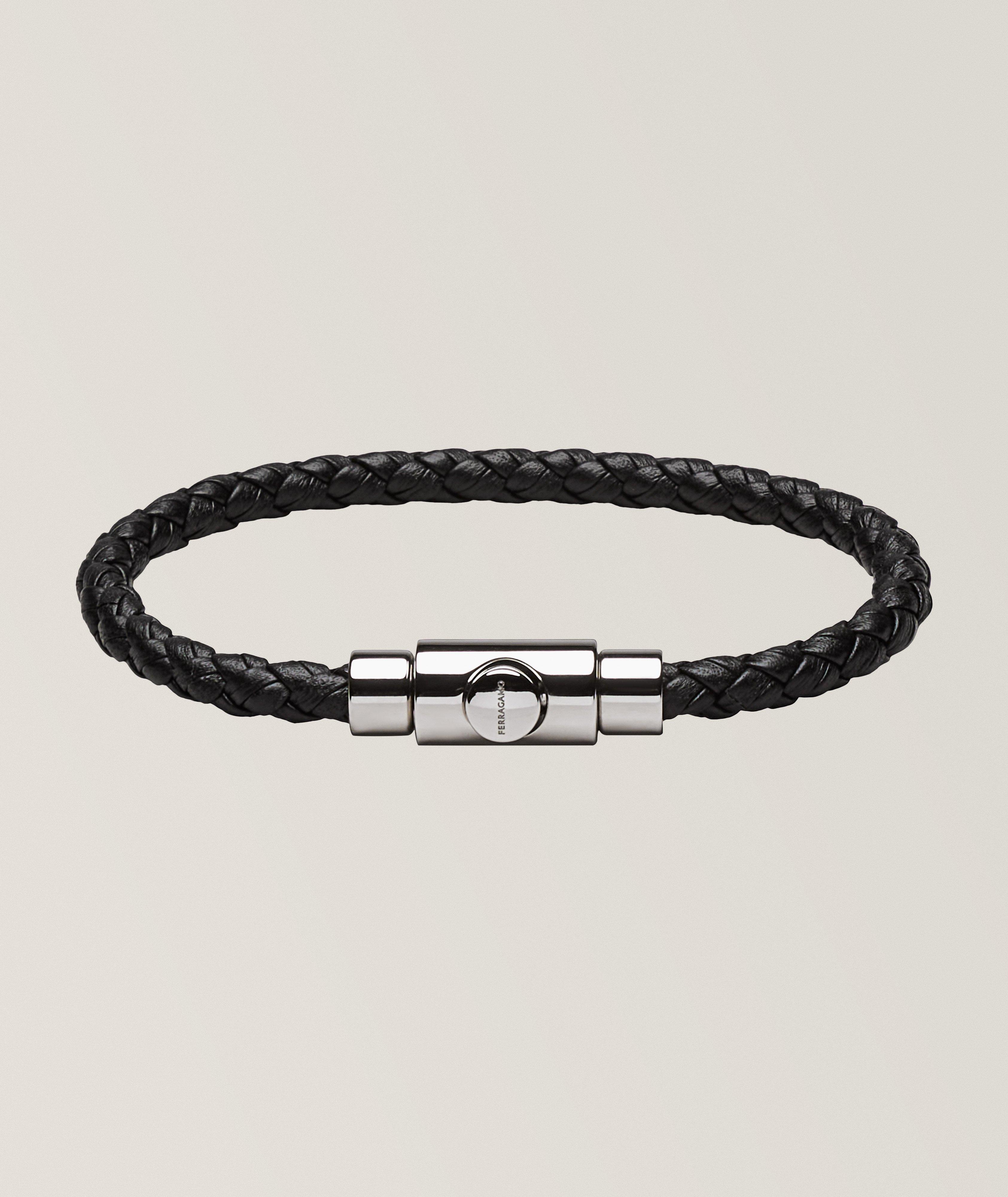 Ferragamo Braided Leather Bracelet
