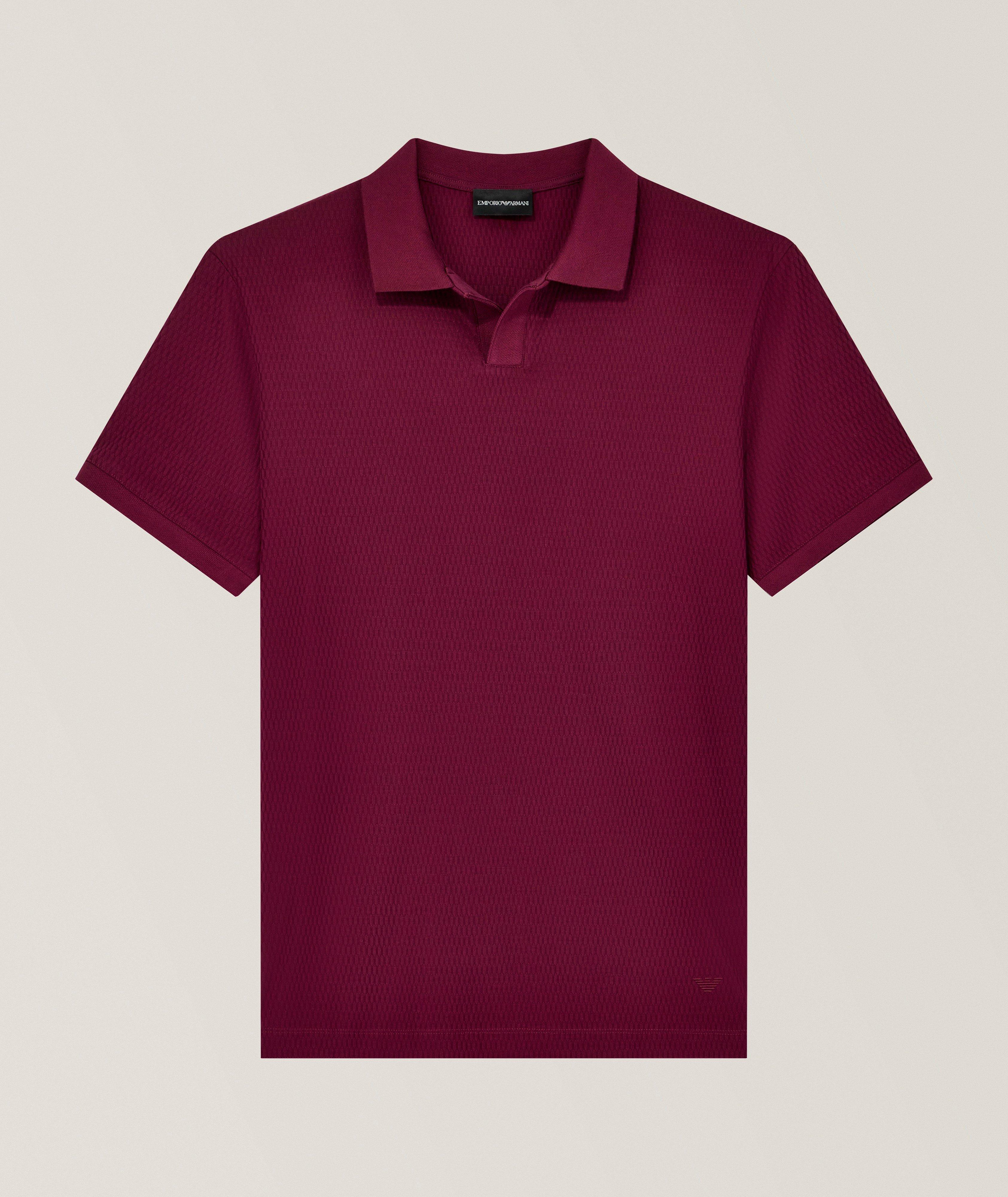 Emporio Armani Polo coton jacquard