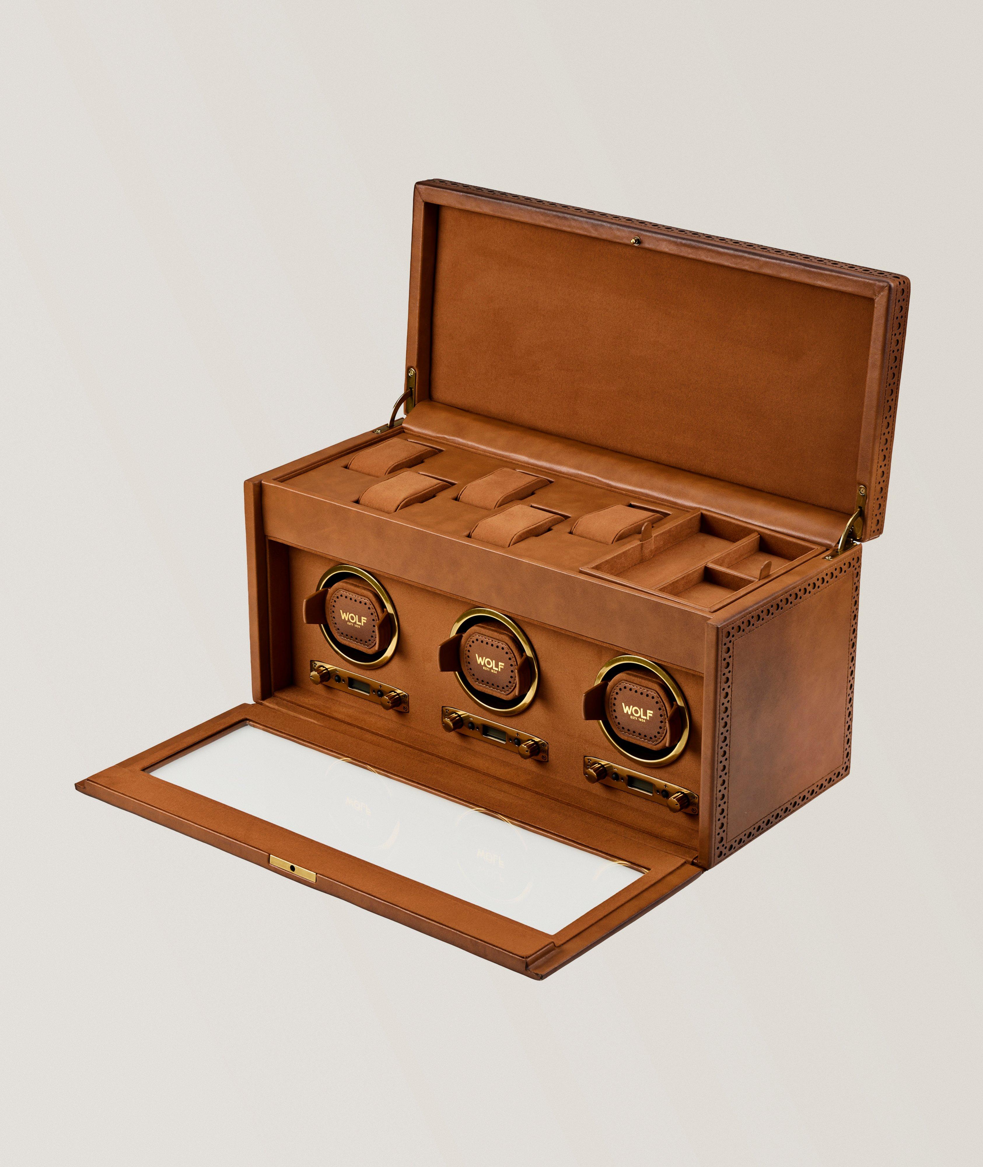 激シブ！ ribbed henry vneck L/S グランジ 鬼フェード Wolf 1834 Brogue Triple Winder With Storage | Watches | Harry Rosen