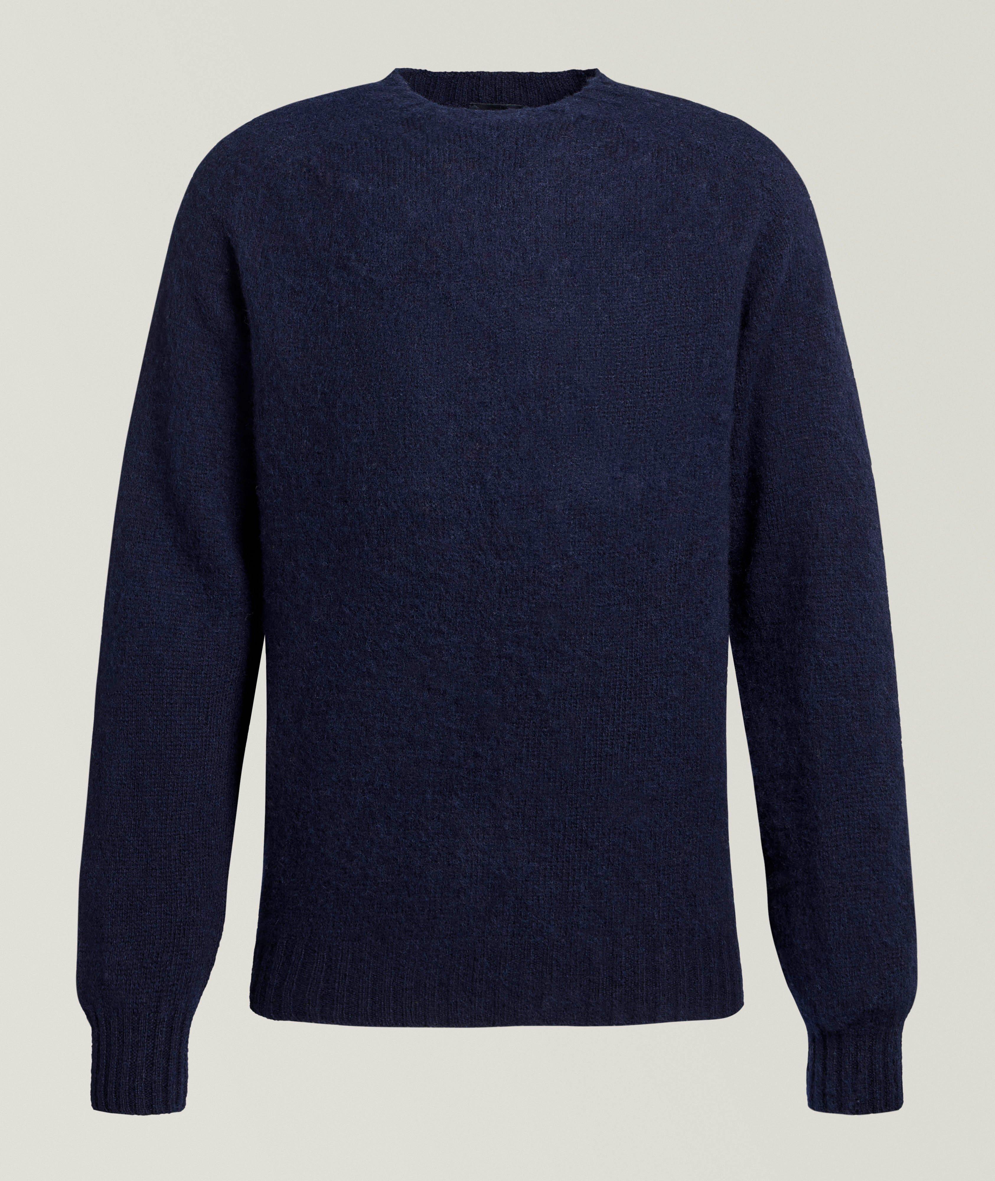 Drake's Pull encolure ronde shetland brossé