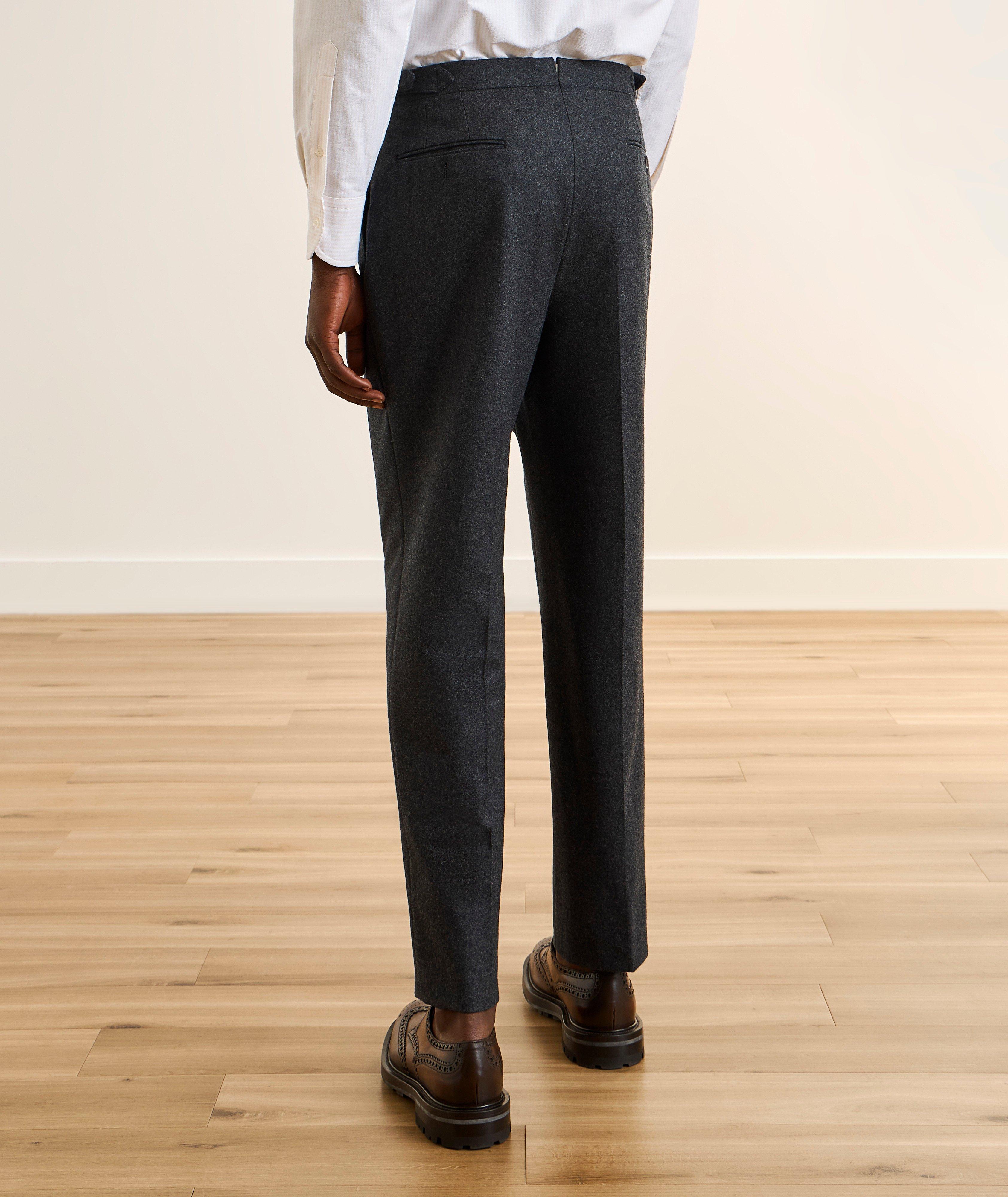Pantalon complet flanelle laine plissé image 2