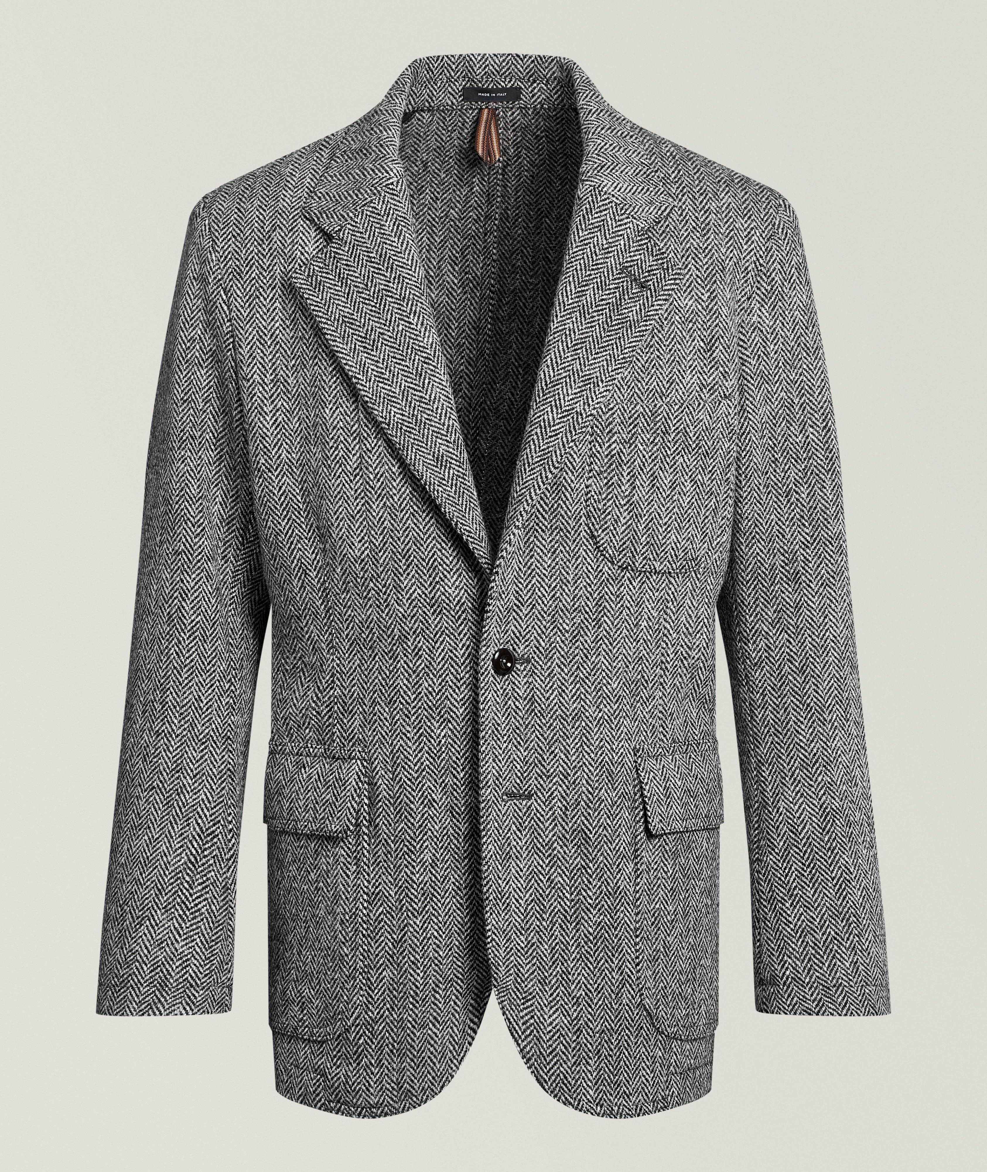 Drake's Veston sport tweed Harris chevrons Mk. VII Games