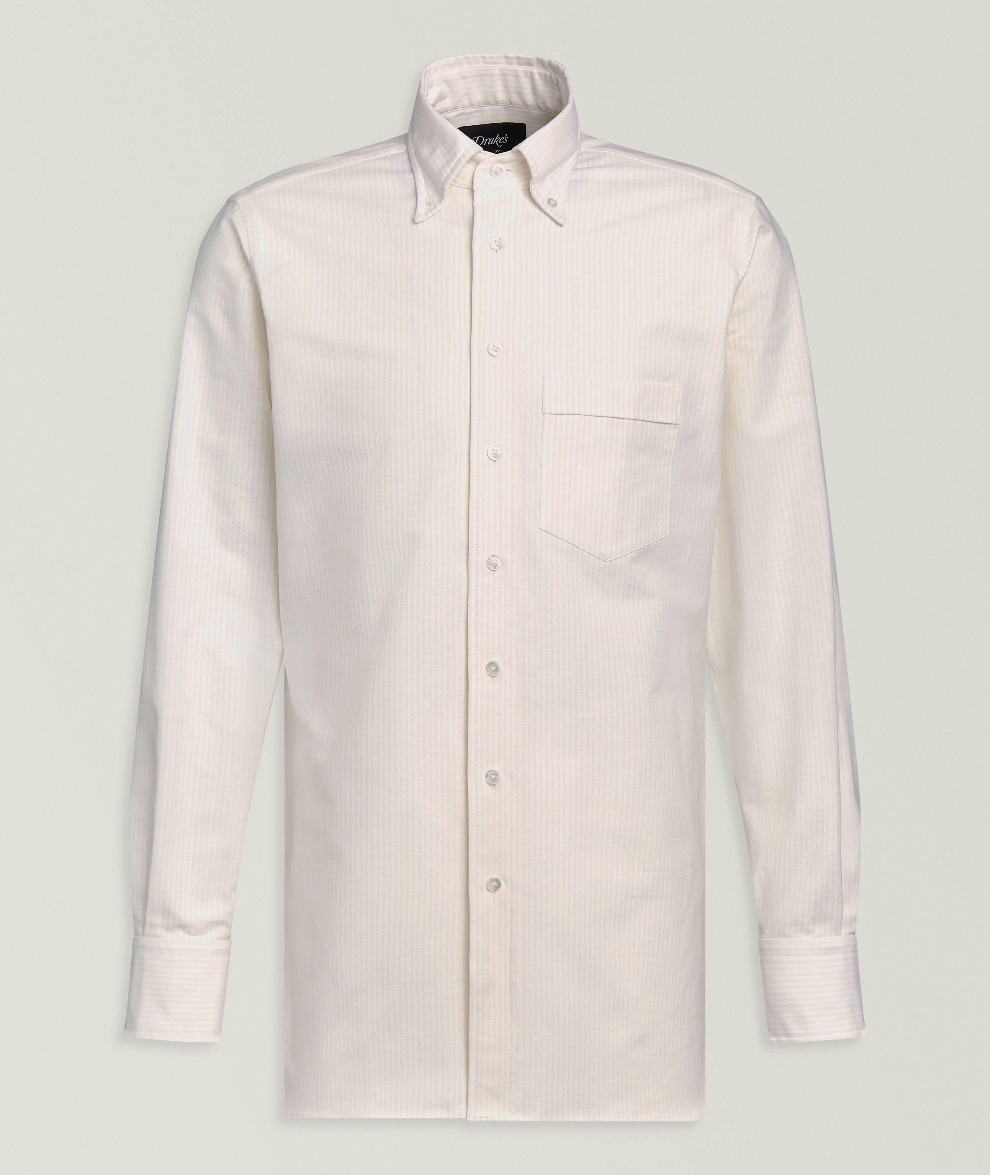 Chemise Oxford coton rayures ticking image 0