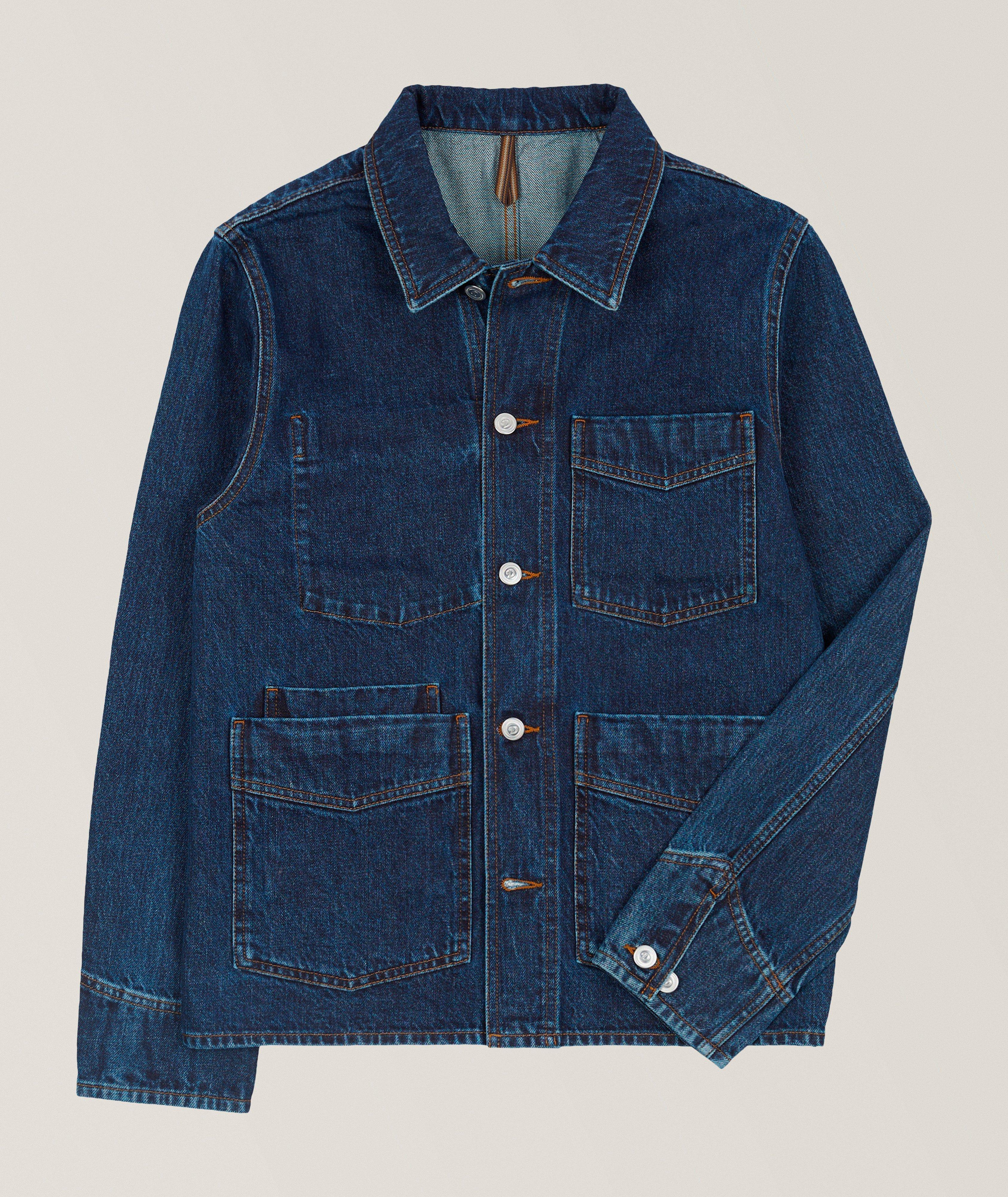 Drake's Blouson ouvrier denim