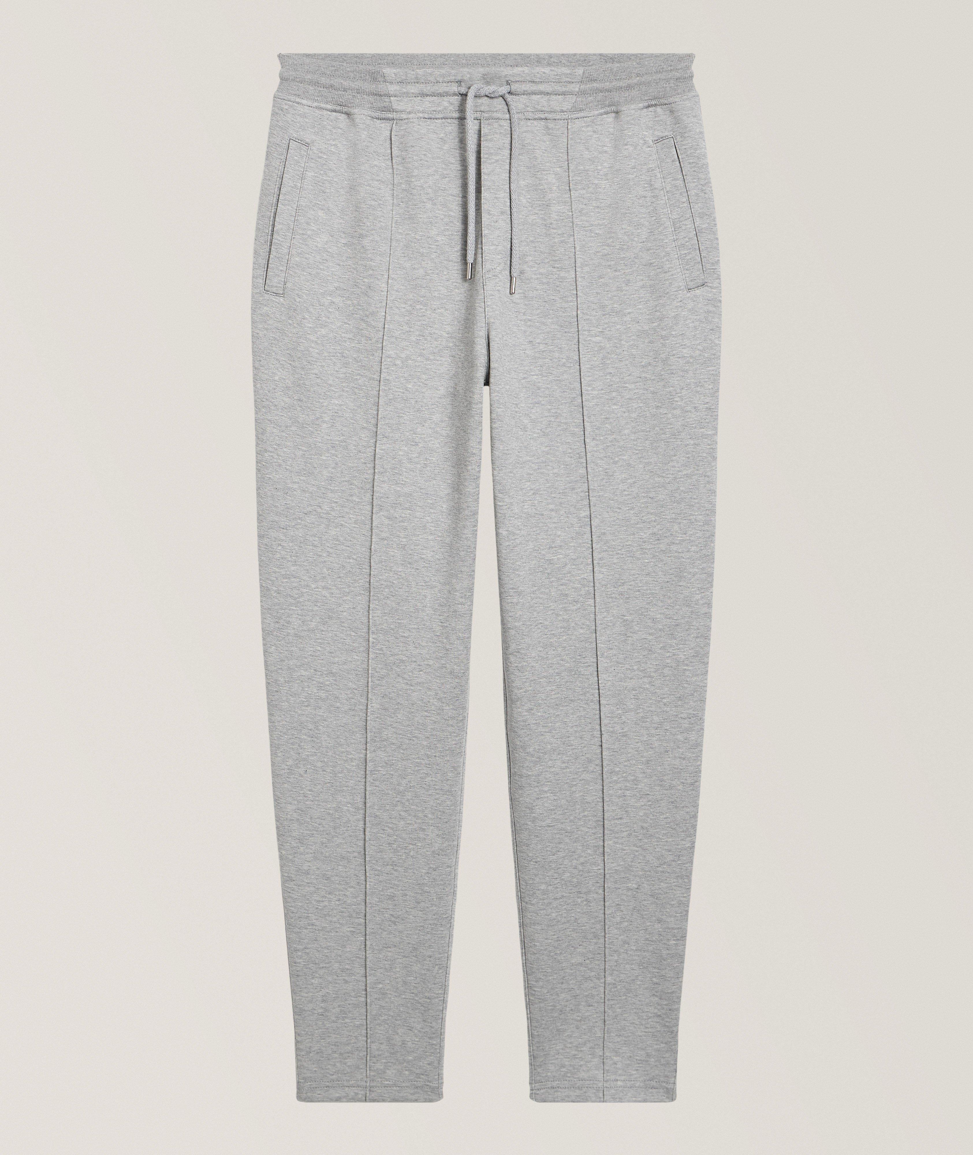 Brunello Cucinelli Mélange Cotton-Blend Tracksuit Pants