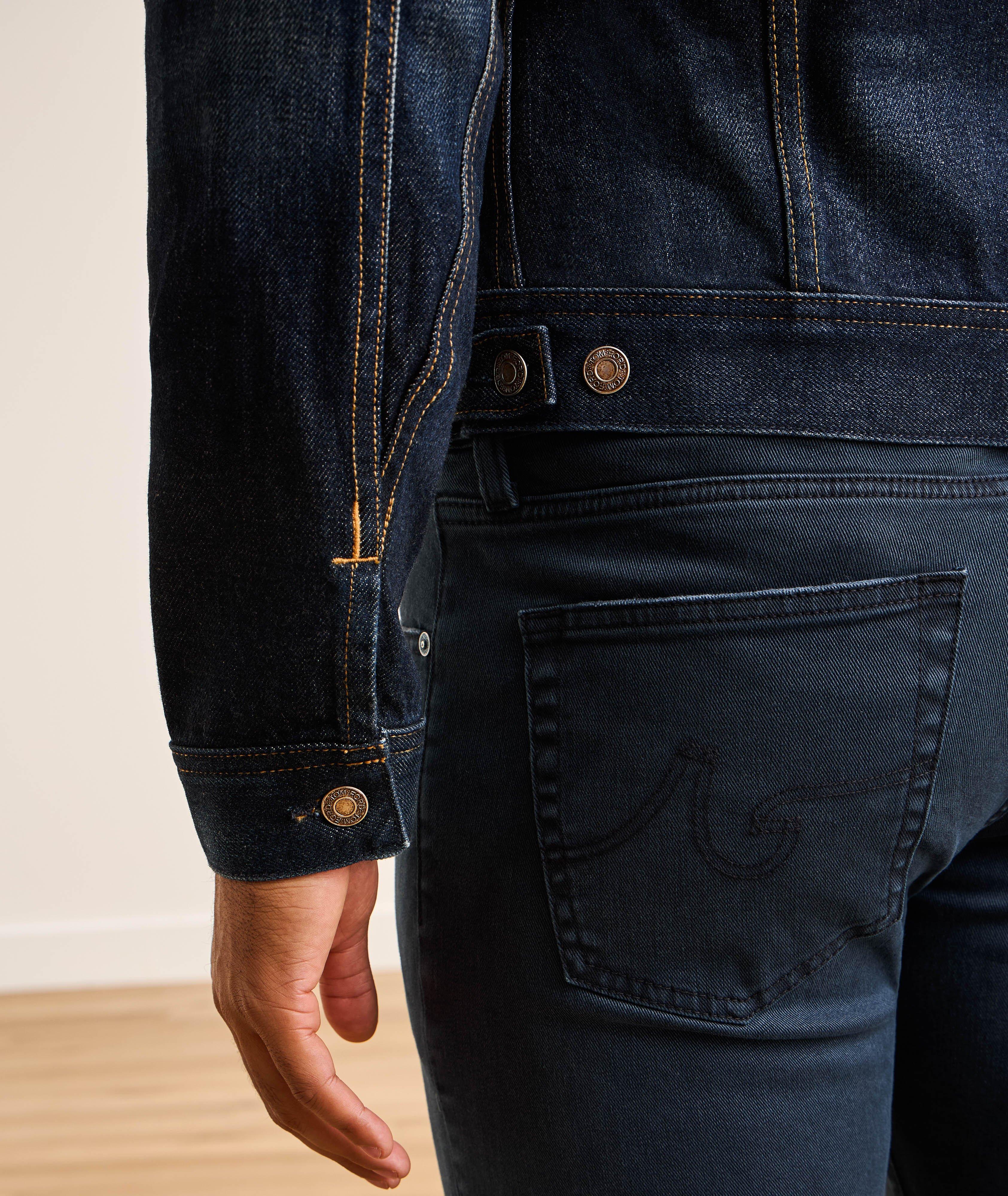 Veste iconique denim liséré image 4