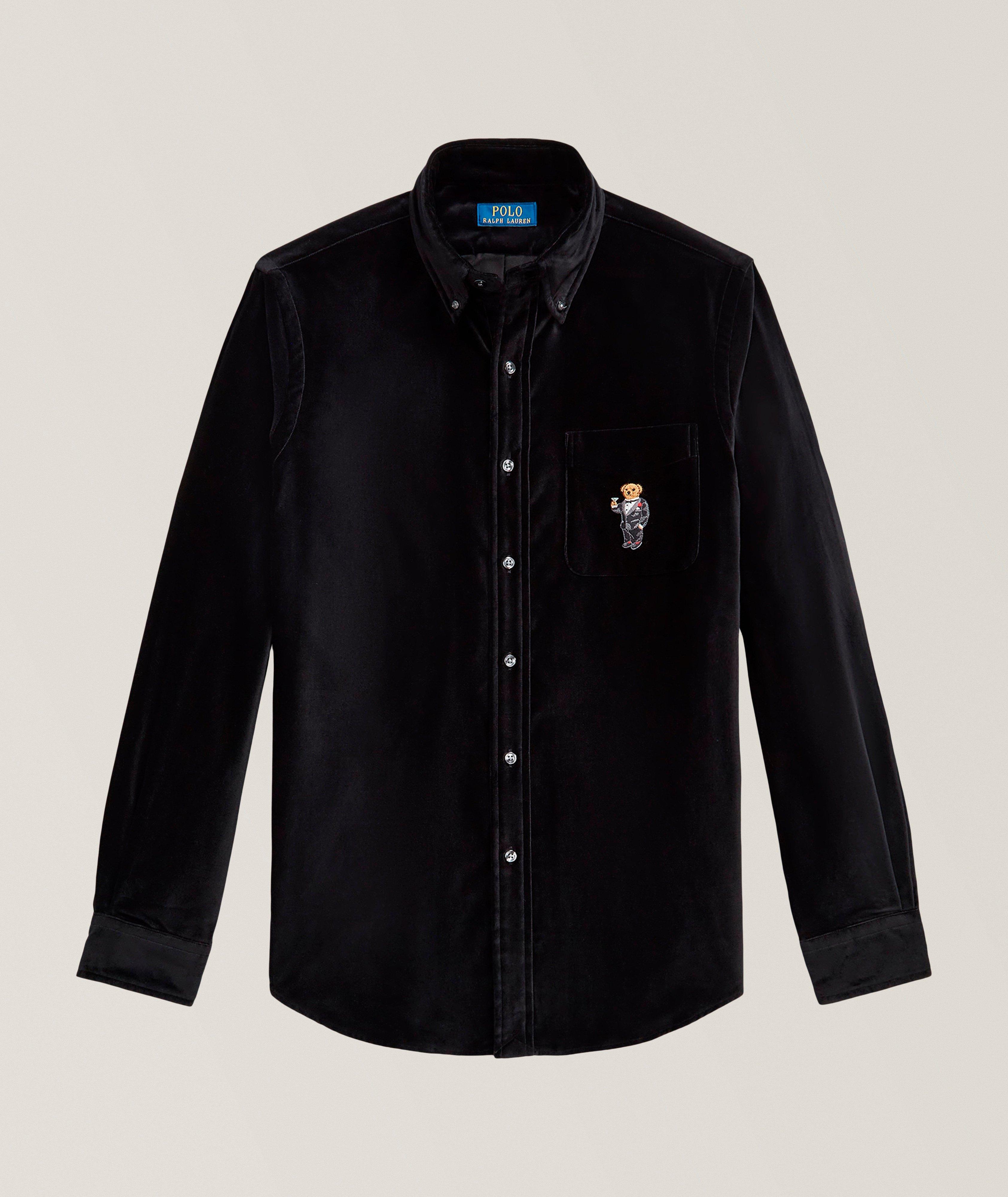 Polo Ralph Lauren Velvet Polo Bear Shirt 