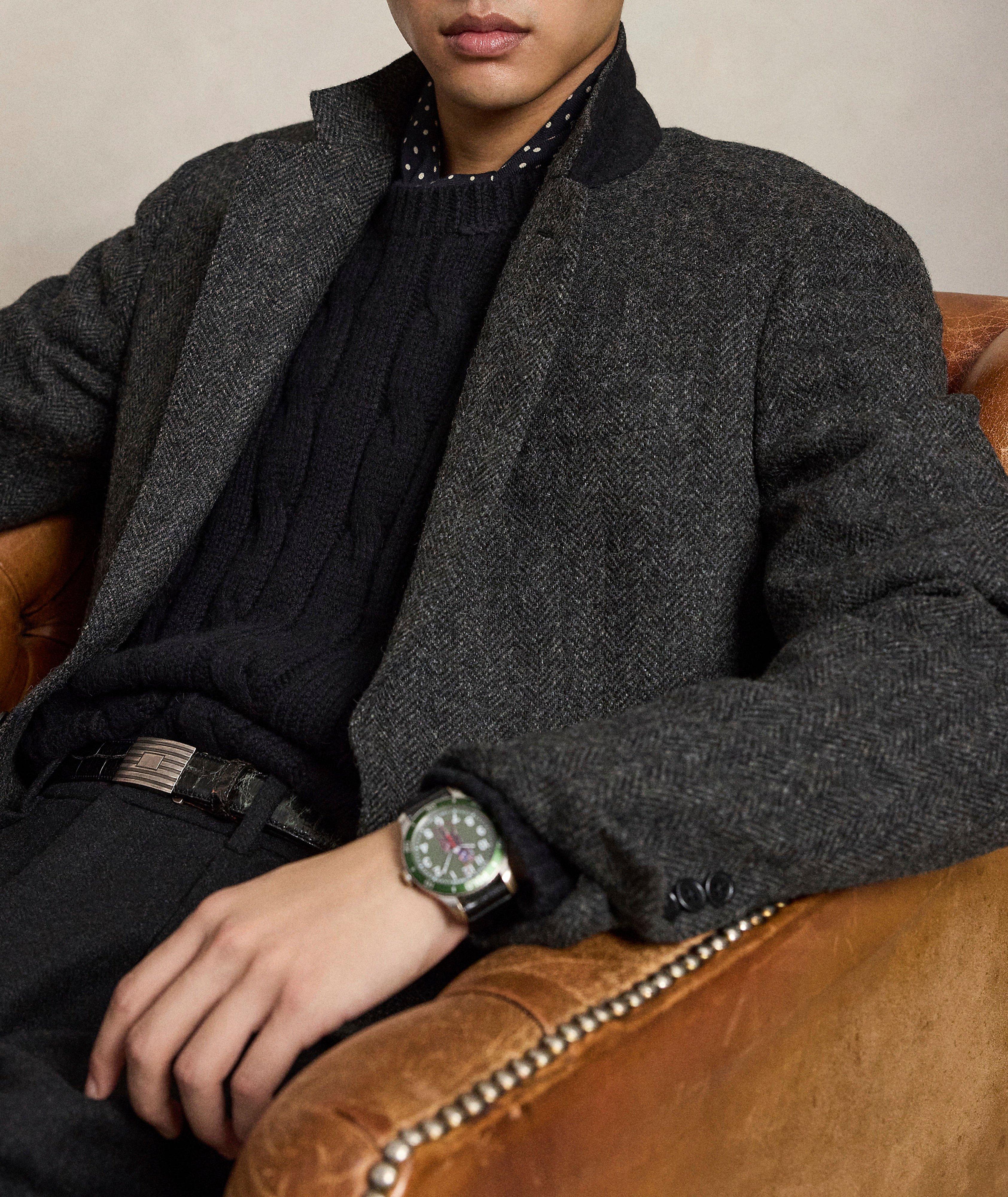 Relaxed Fit Cable Wool-Blend Sweater  image 4