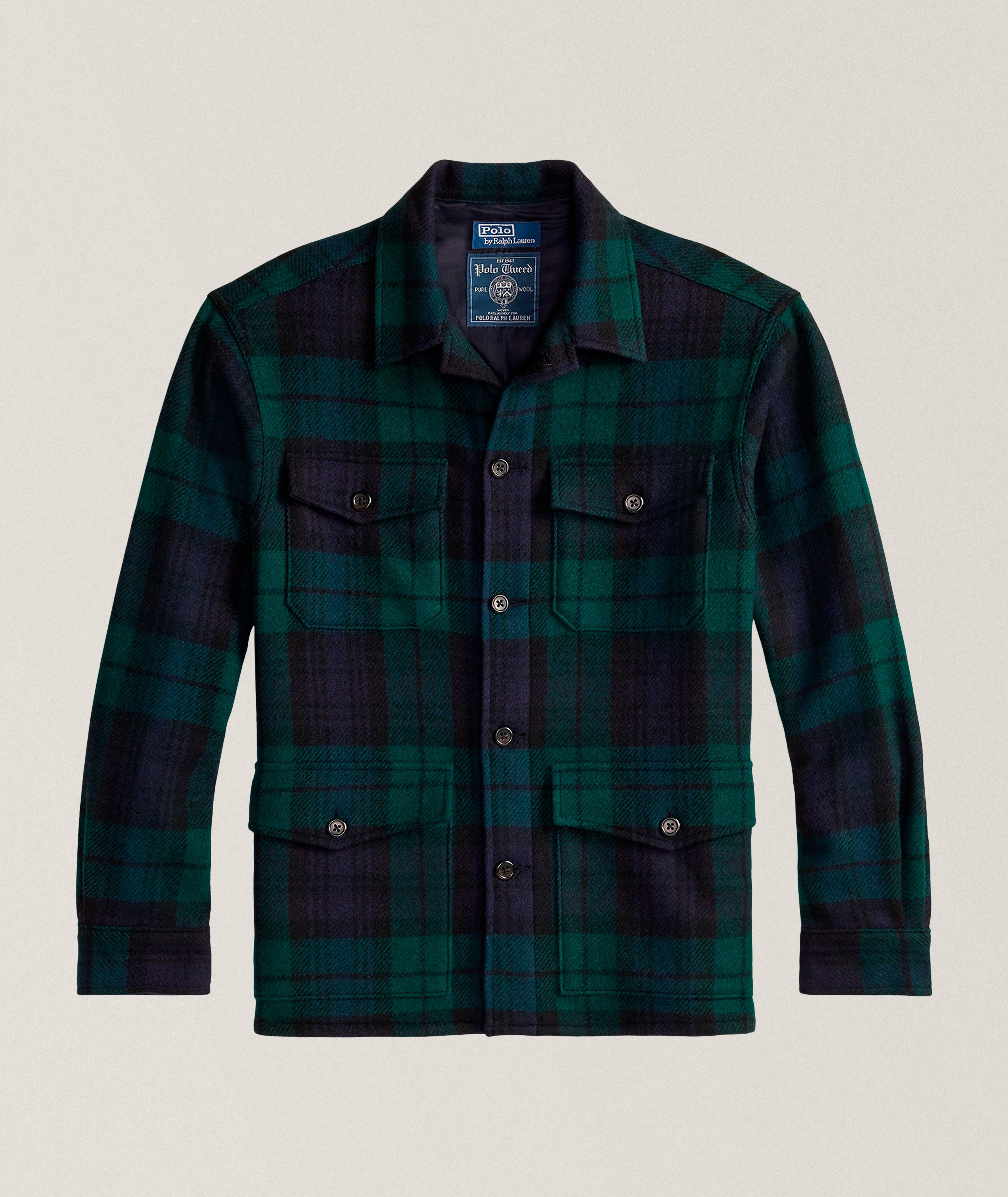 Polo Ralph Lauren Surchemise tweed laine carreauté