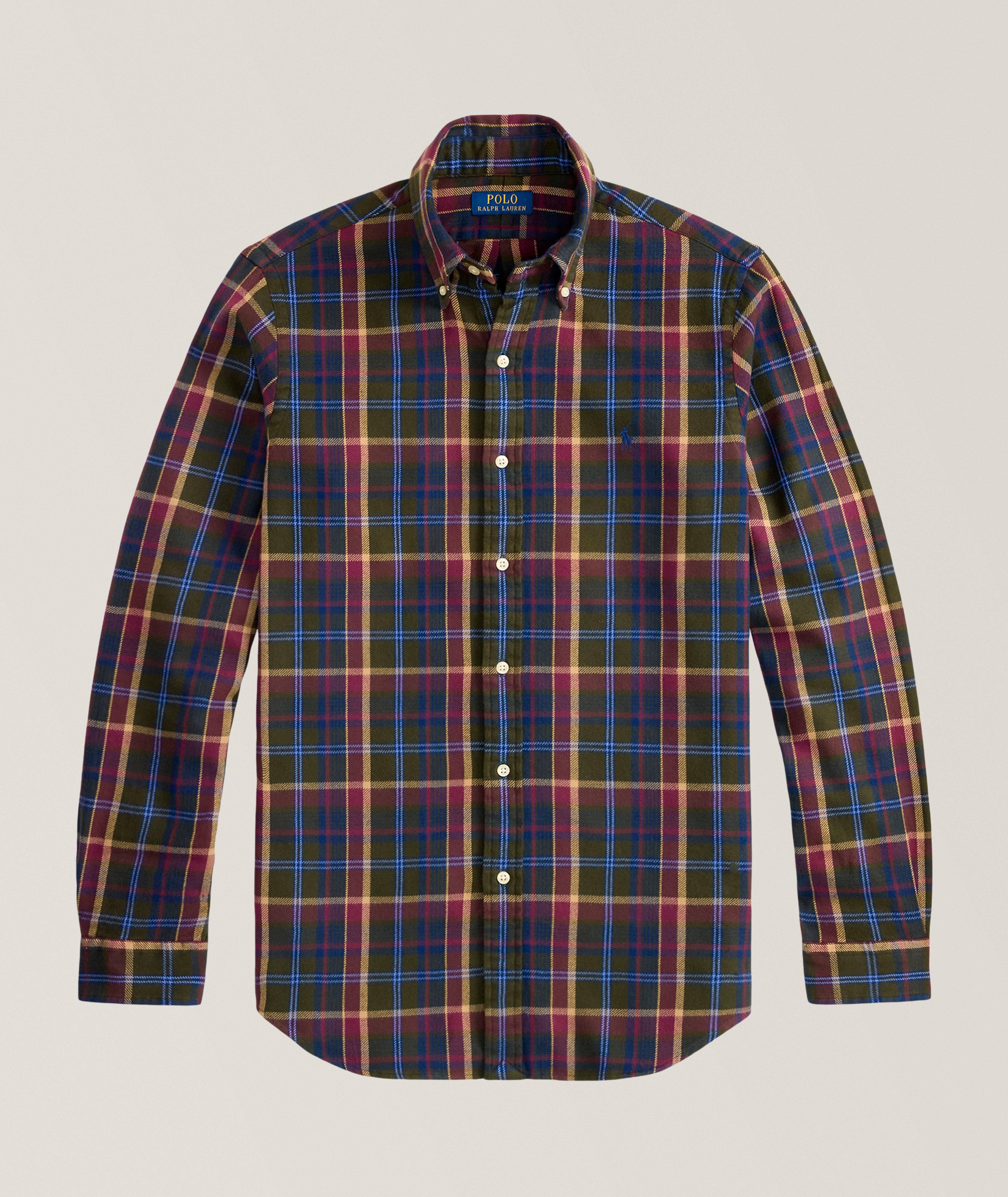 Polo Ralph Lauren Chemise flanelle brossée carreautée coupe-classique