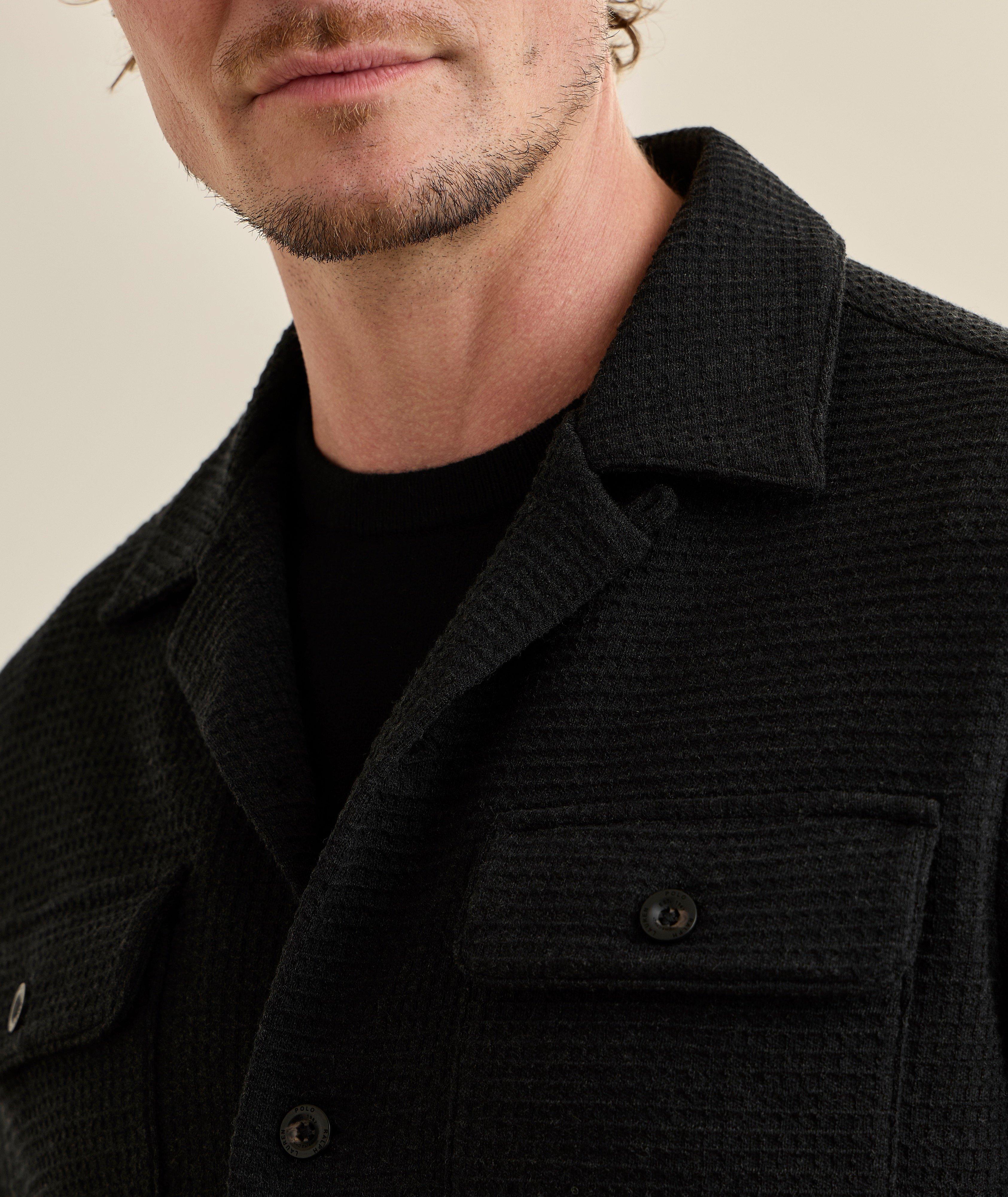 Waffle-Knit Overshirt  image 3