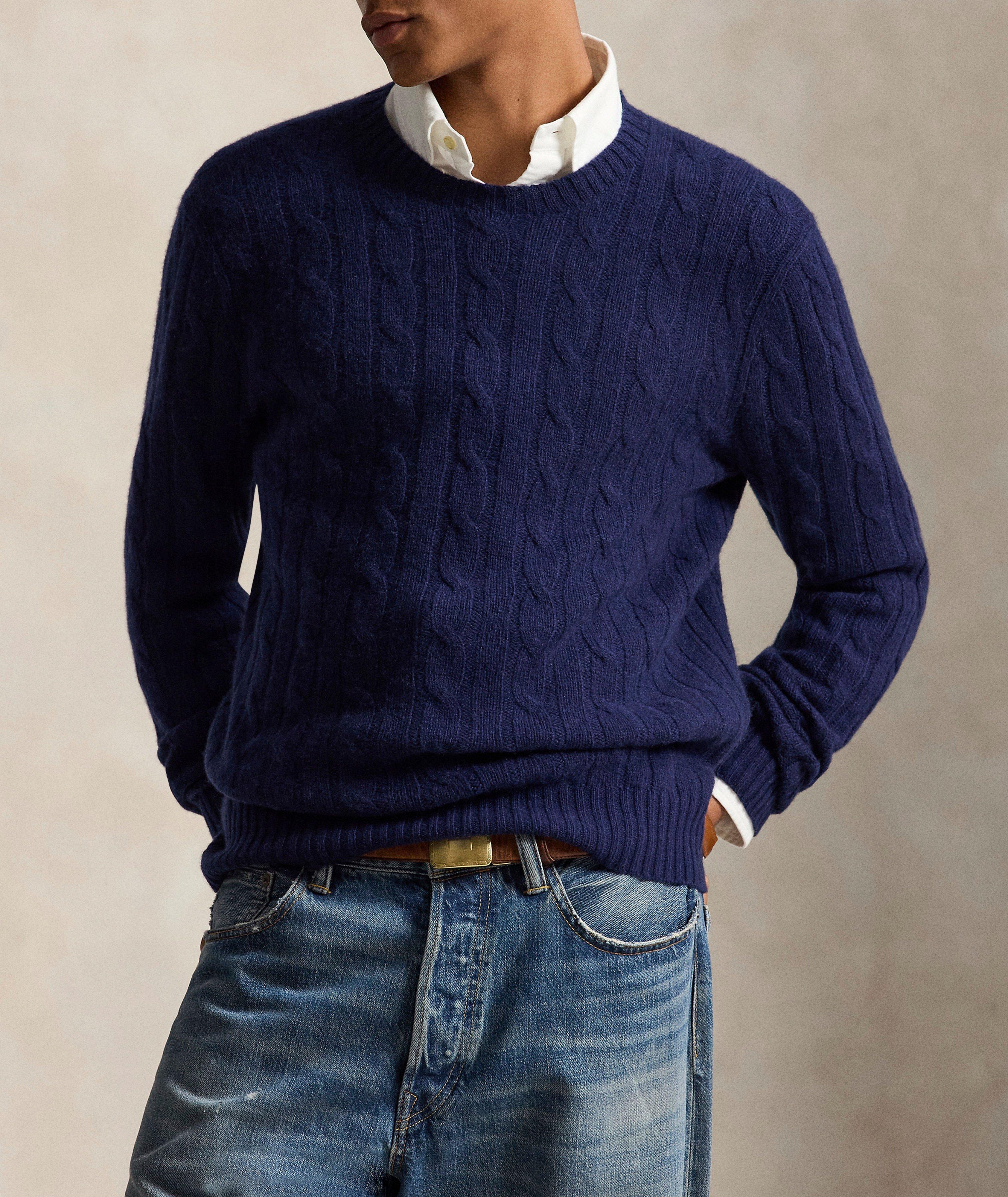 Iconic Cable-Knit Cashmere Sweater image 1