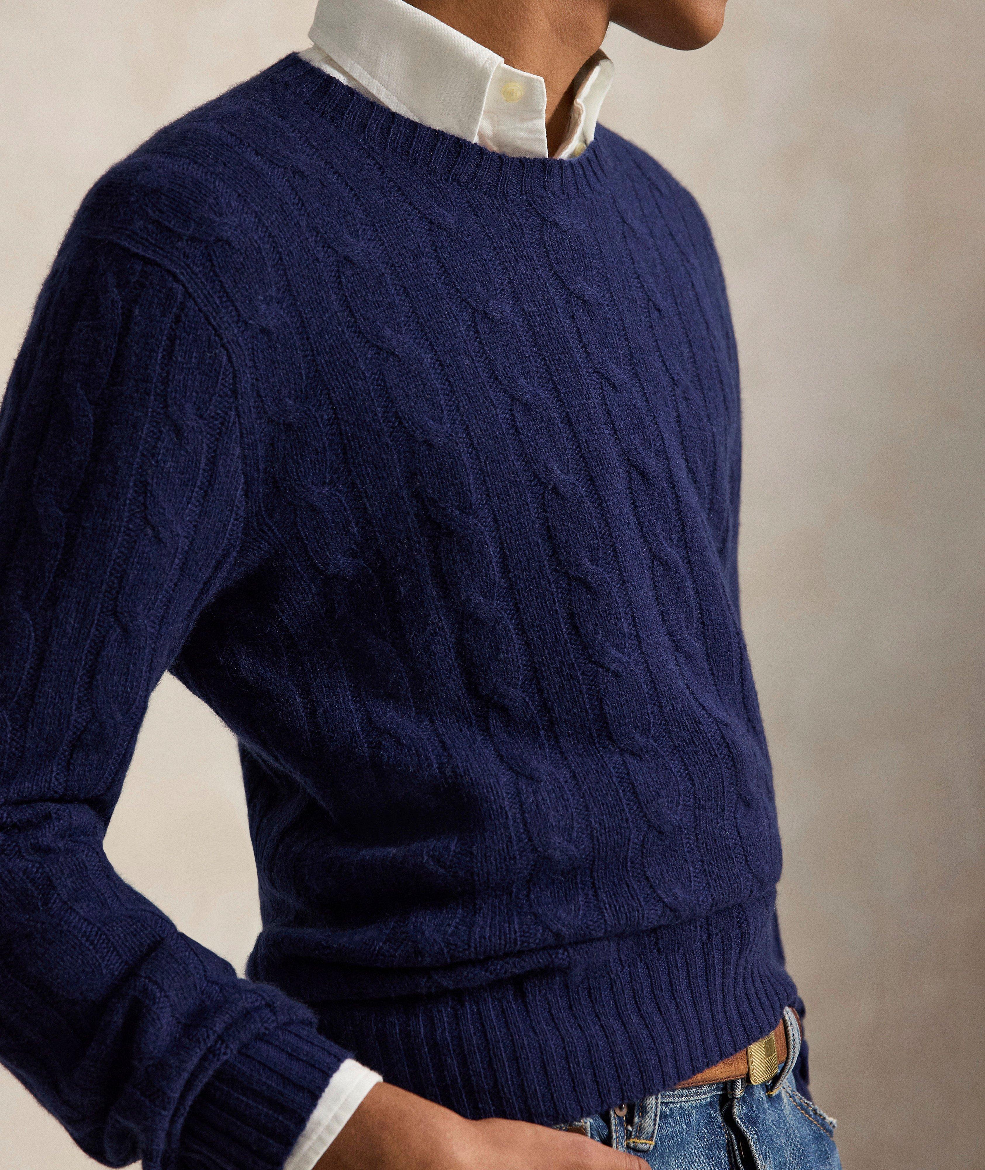Iconic Cable-Knit Cashmere Sweater image 2