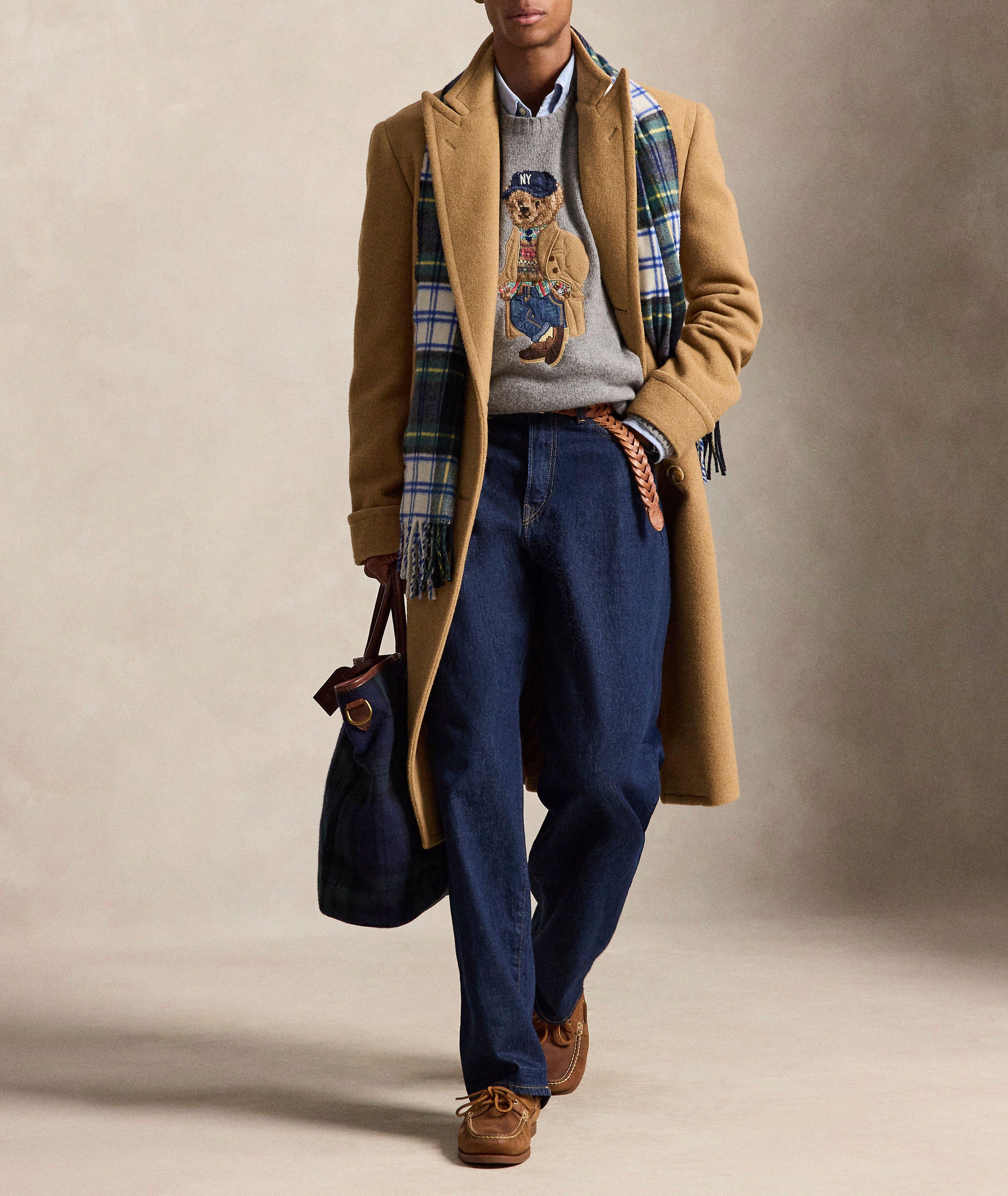Relaxed-Fit Polo Bear Wool-Cashmere Sweater image 5
