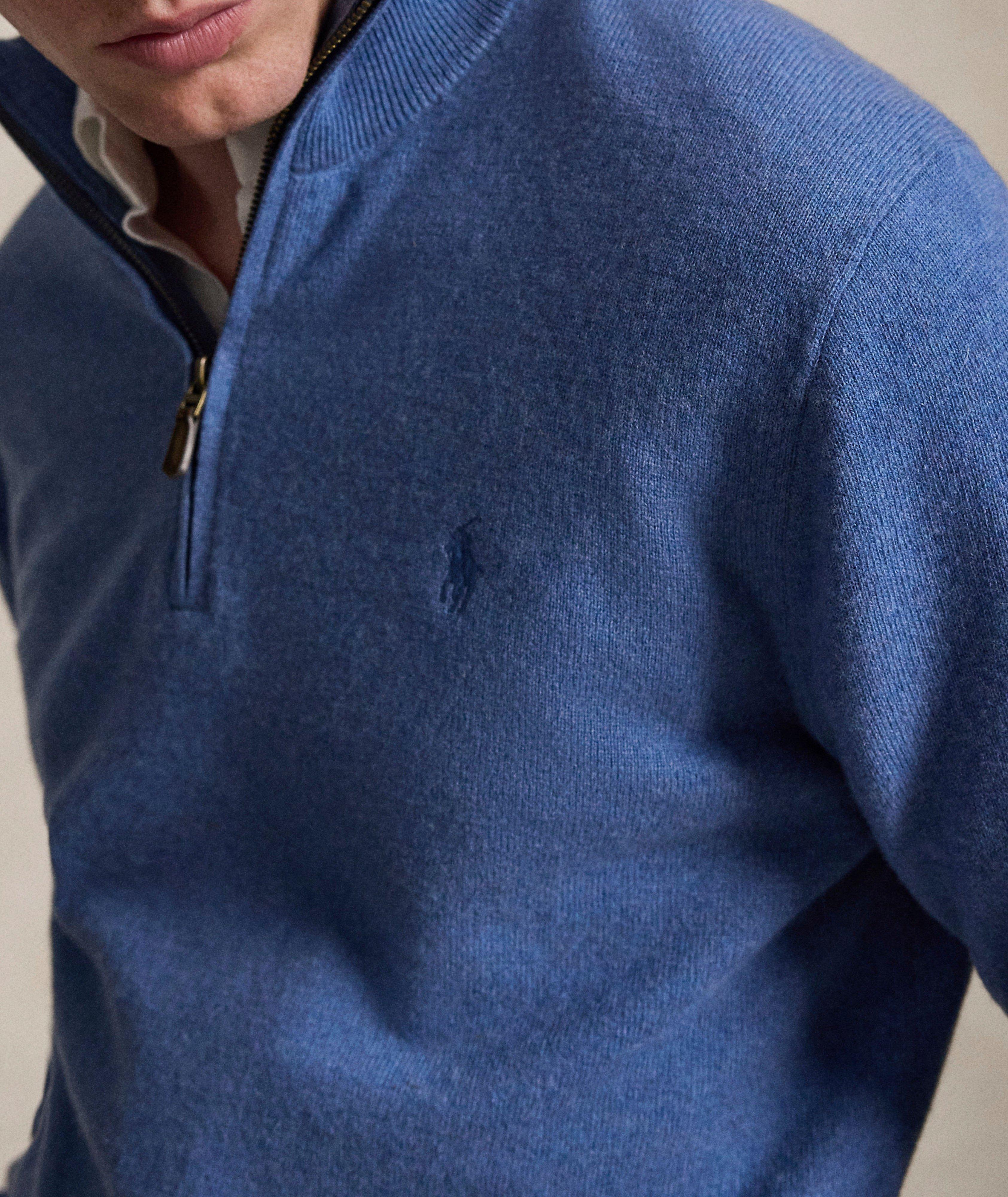 Pull quart-zippée laine image 3
