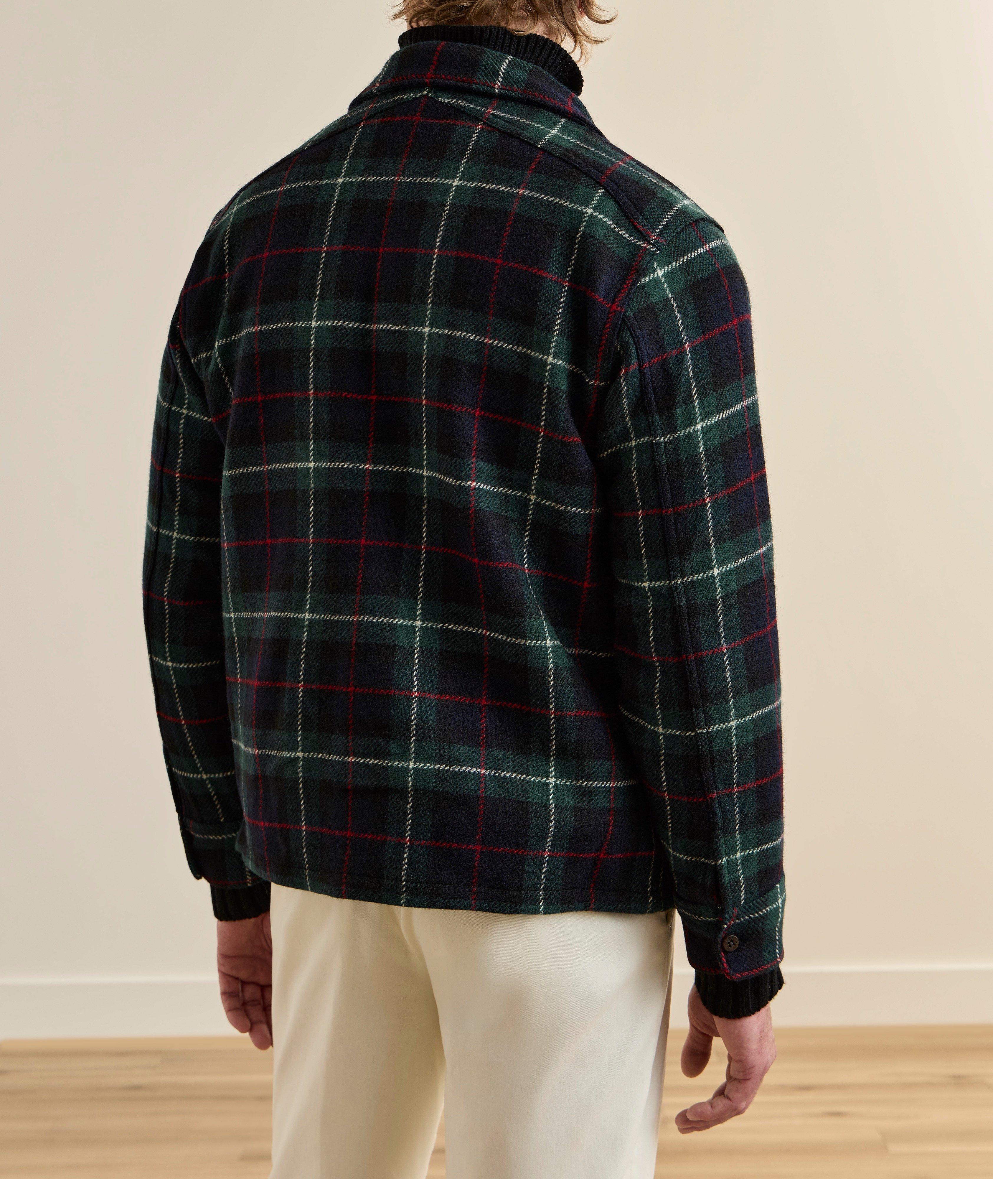 Check Wool Overshirt  image 2