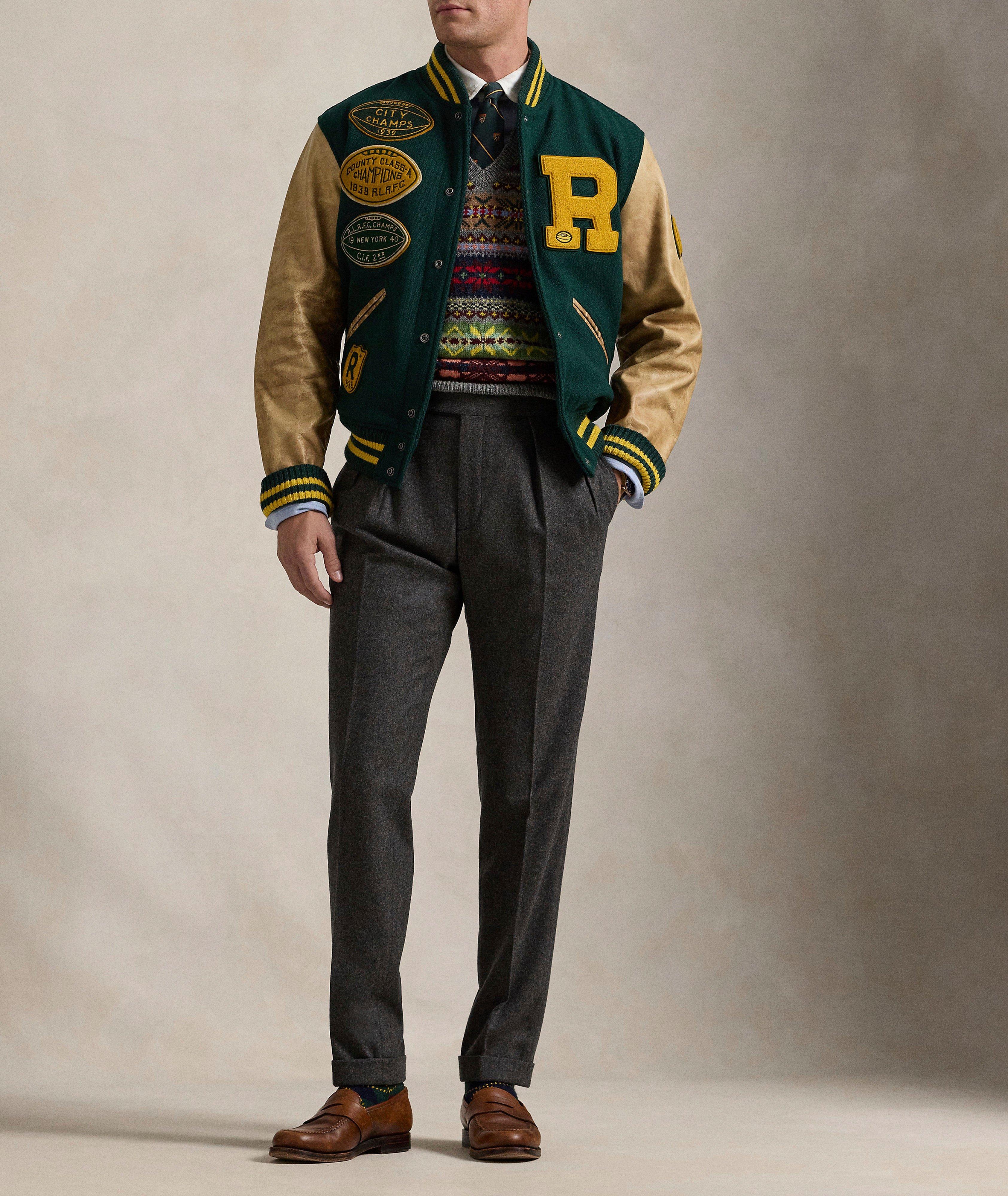Pleated Wool Flannel Pants image 4