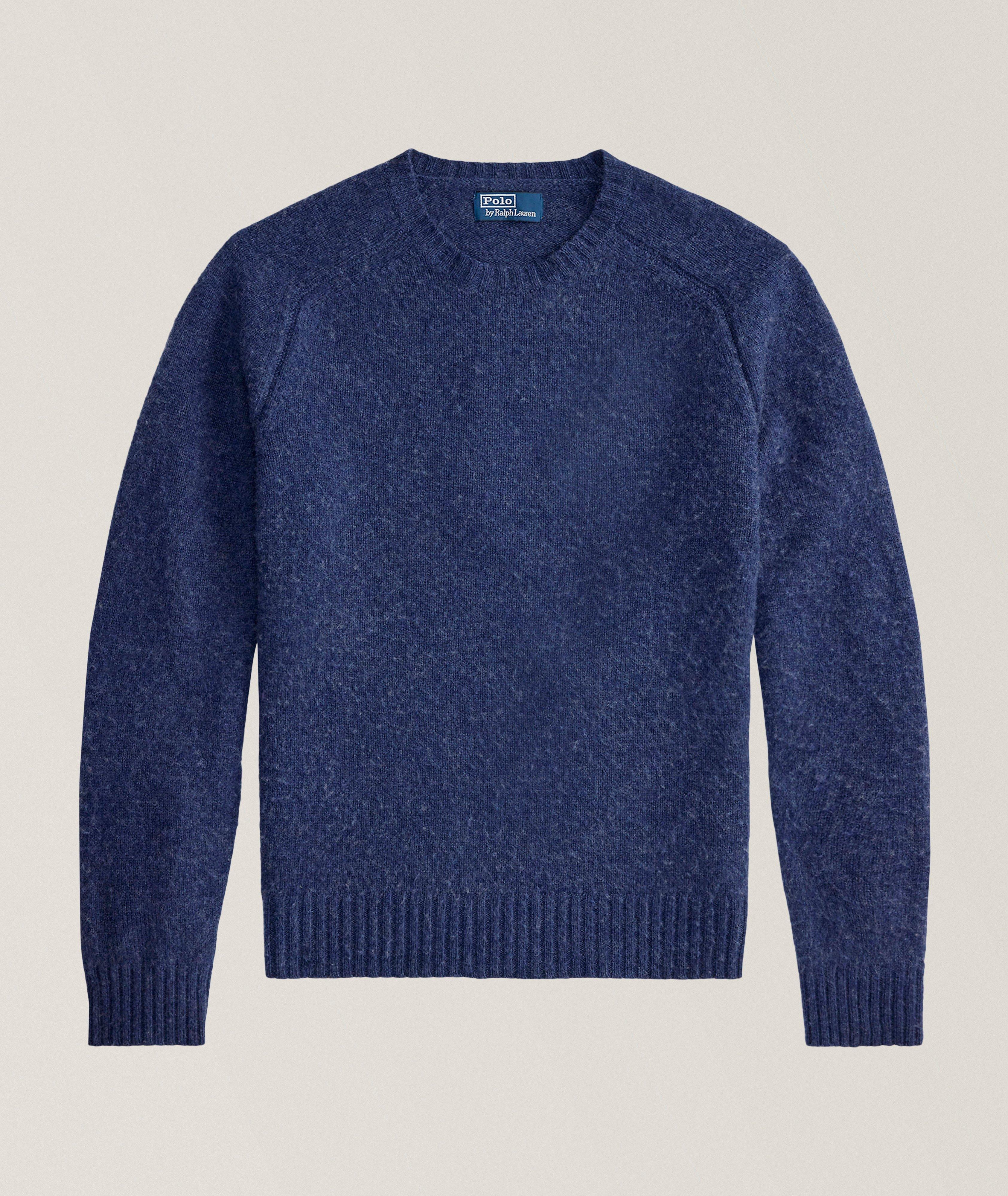 Polo Ralph Lauren Suede-Patch Wool-Cashmere Sweater