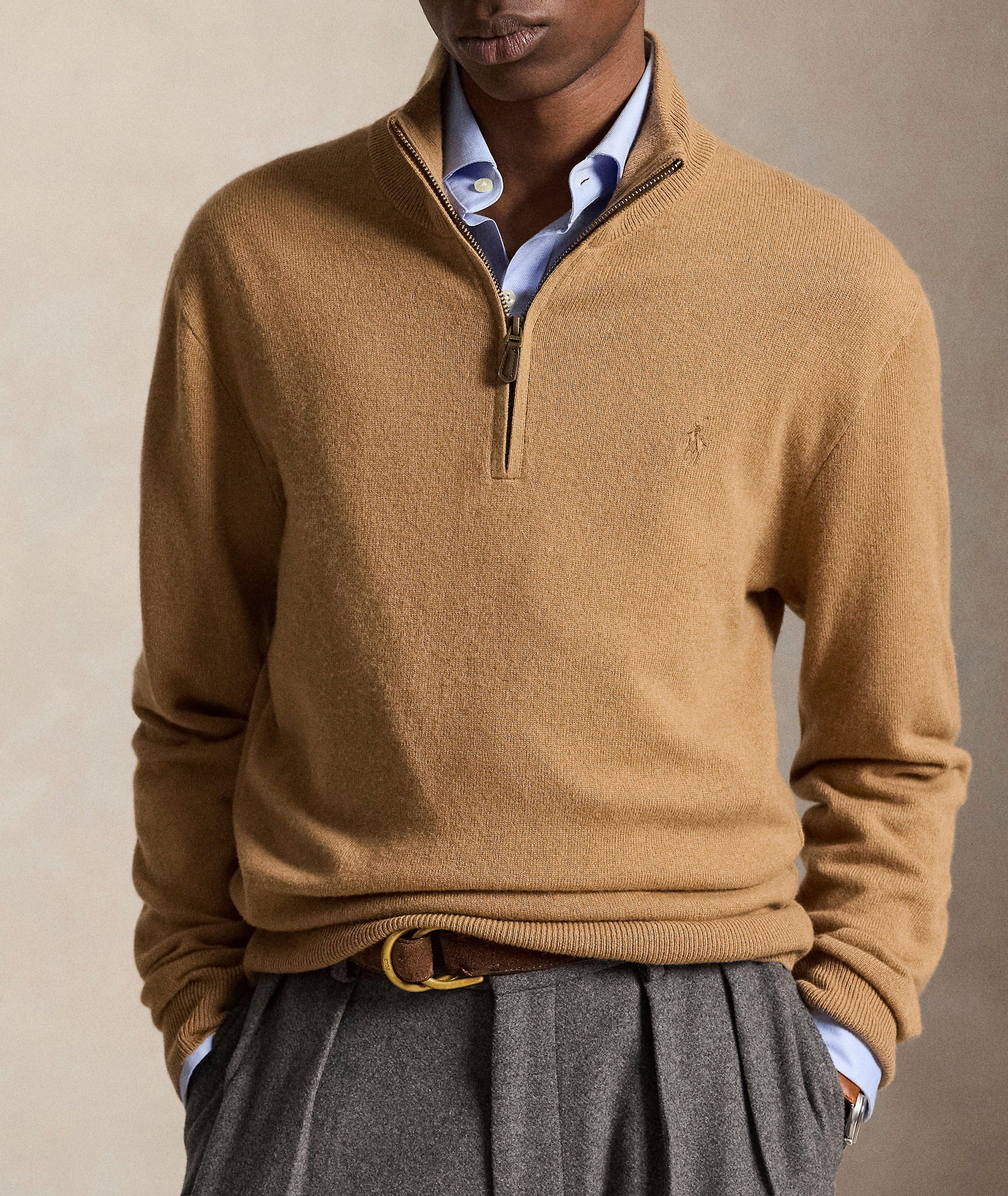 Wool Quarter-Zip Sweater image 1