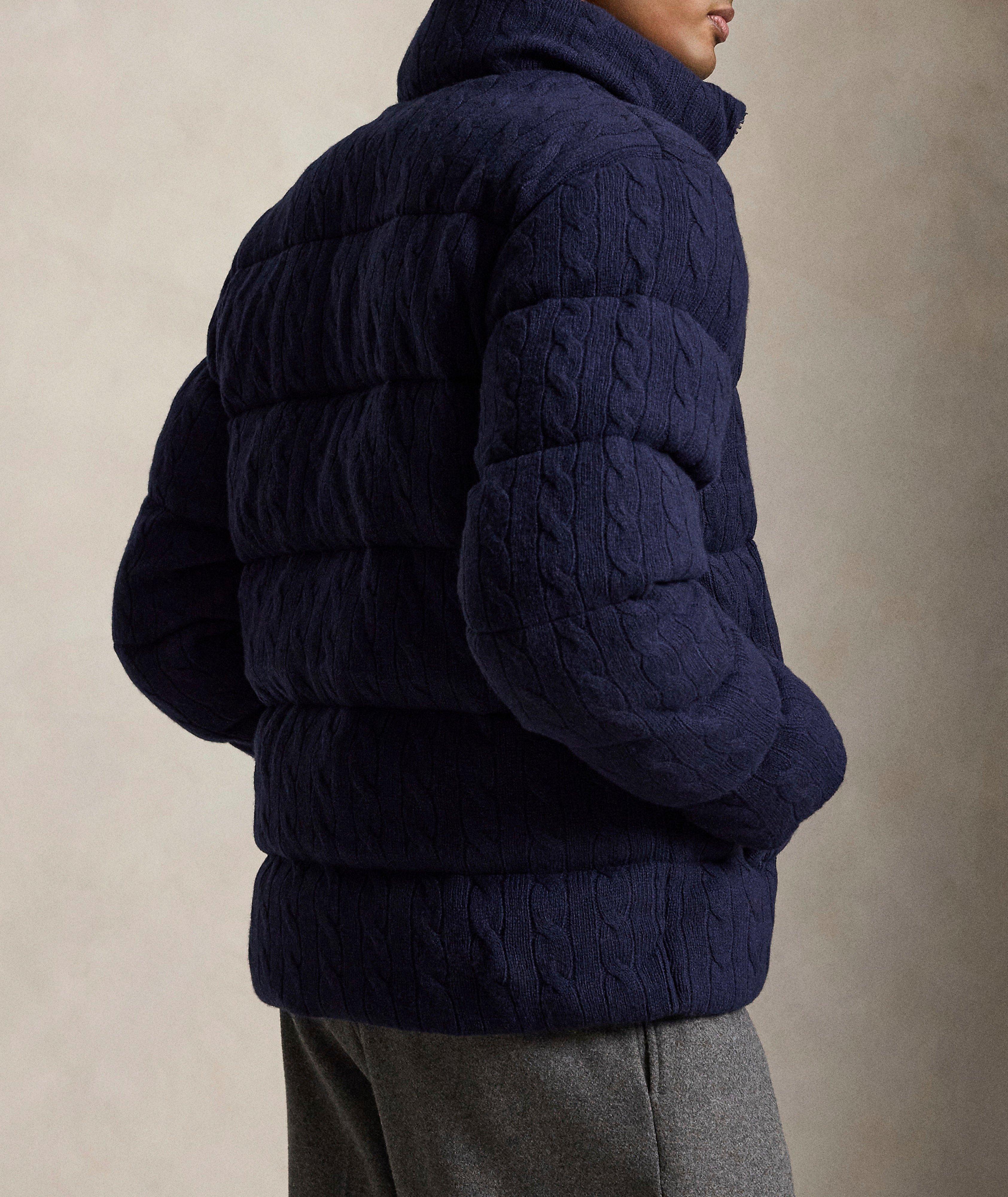 Cable-Knit Wool-Cashmere Sweater Jacket image 2