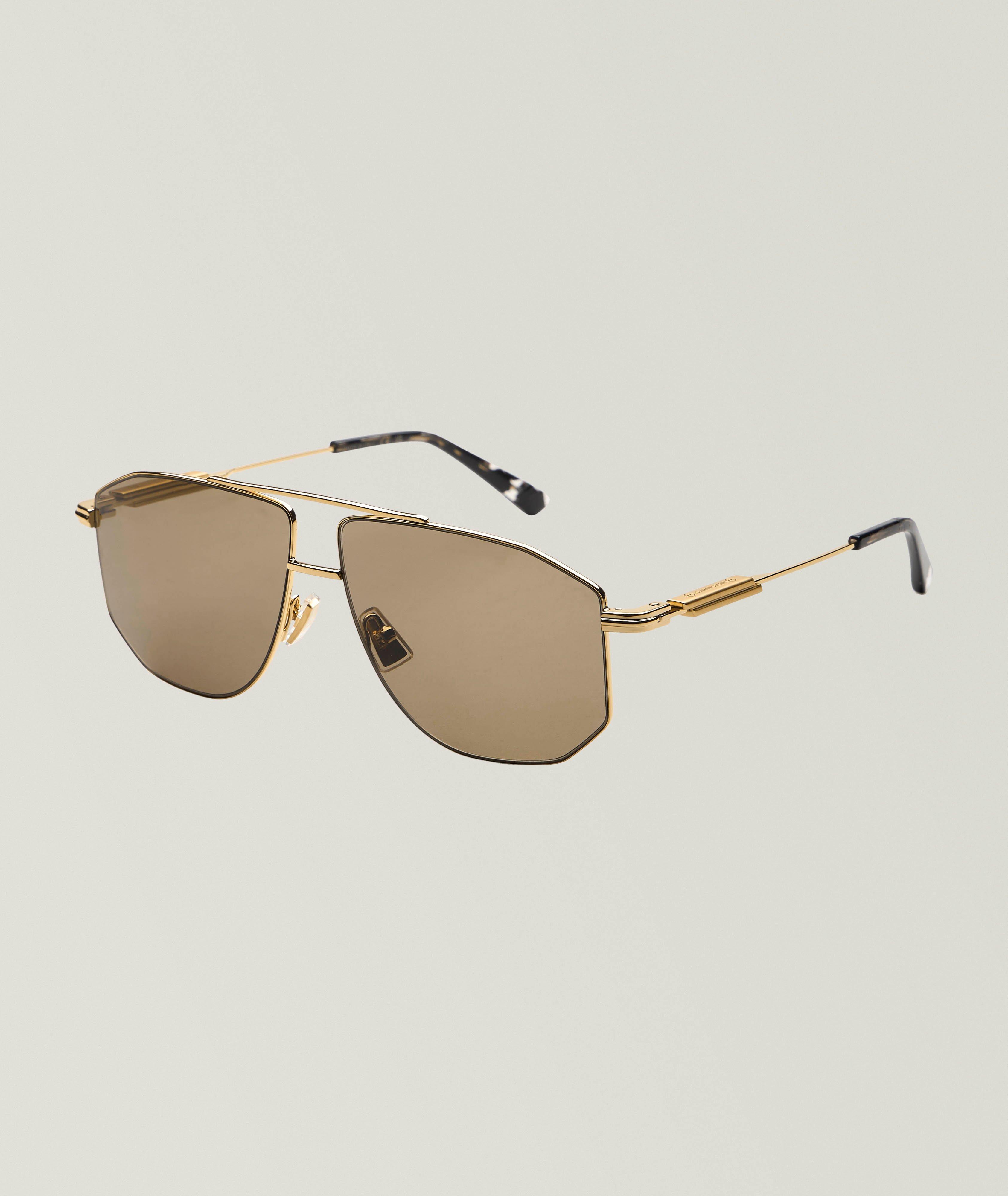 Bottega Veneta Aviator Metal Sunglasses