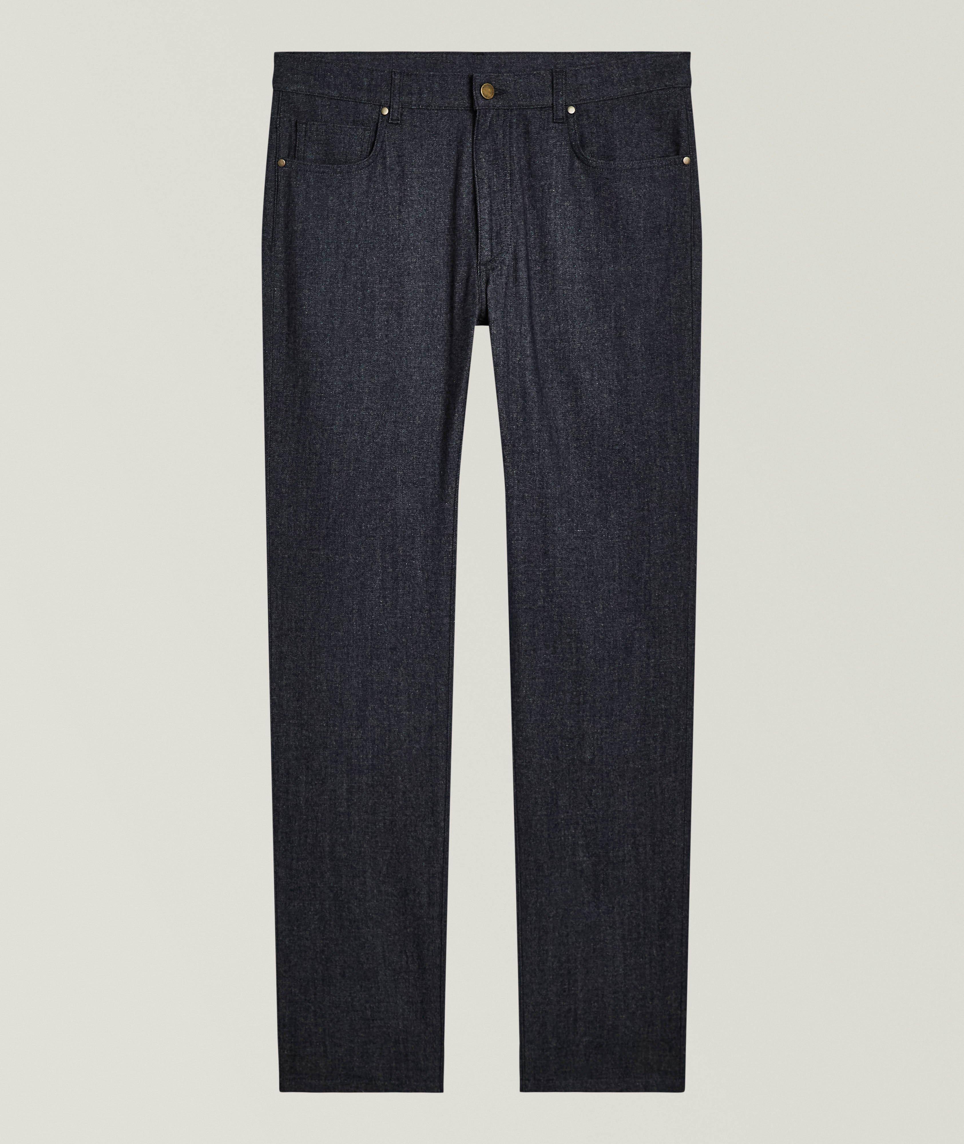 Maurizio Baldassari Cotton-Virgin Wool Five-Pocket Pants