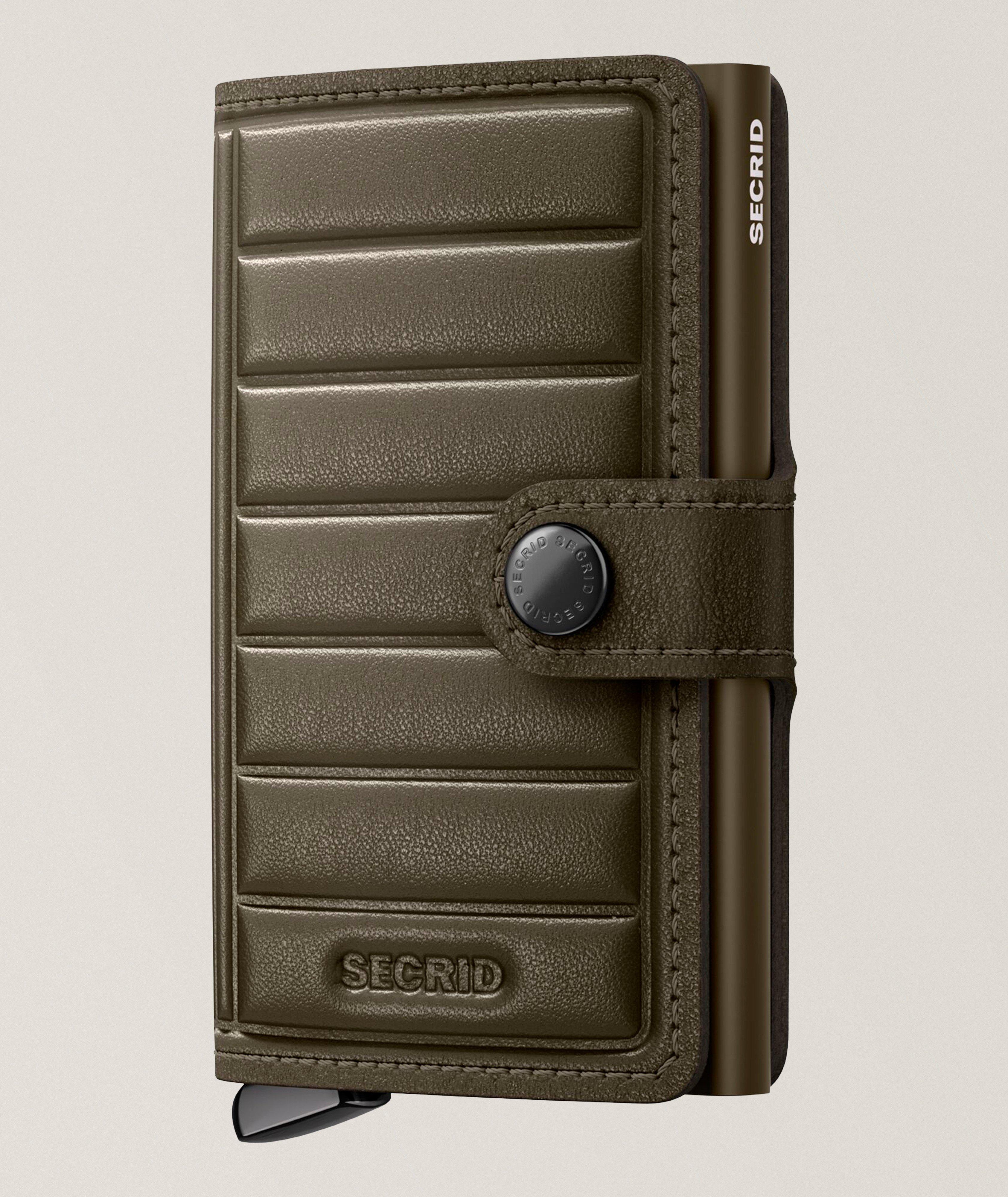 Secrid Embossed Lines Leather RFID Miniwallet 