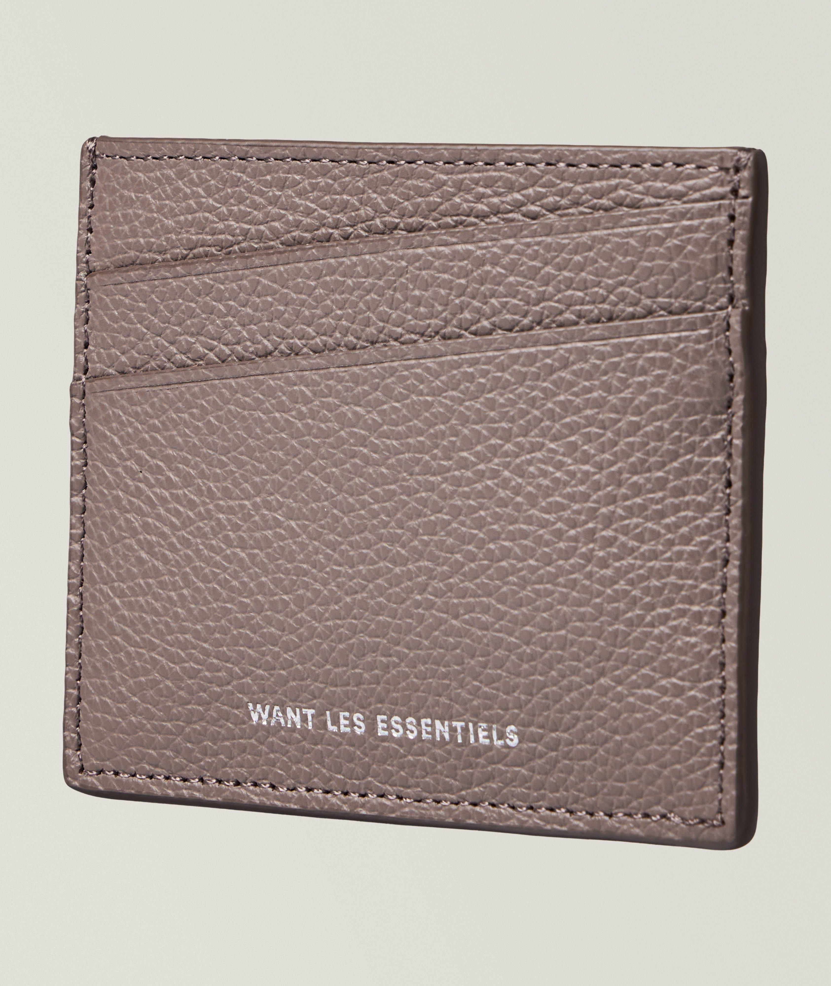 Want Les Essentiels Porte-cartes en cuir grainé Branson