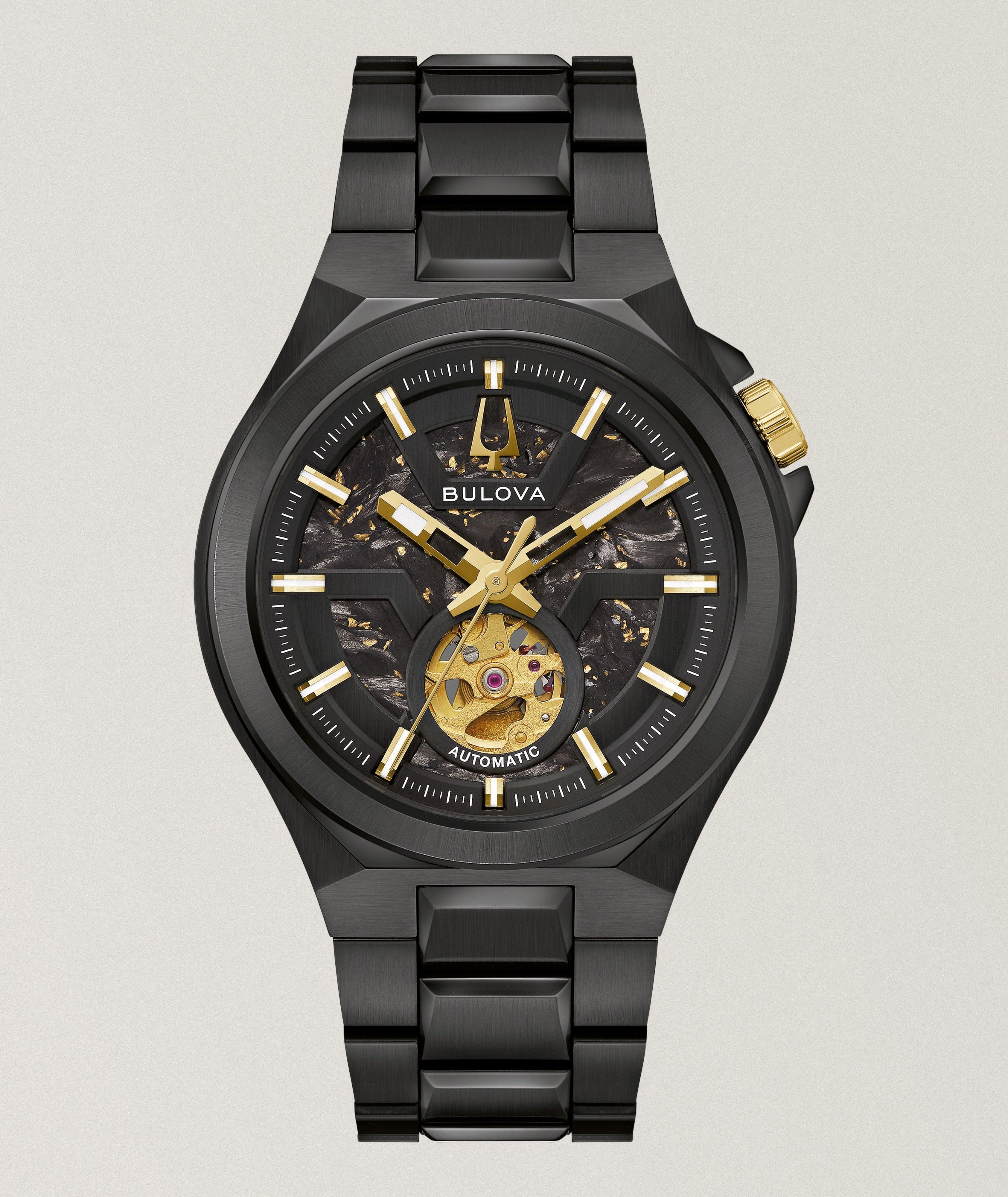 Bulova Maquina Automatic Stainless Steel Watch 