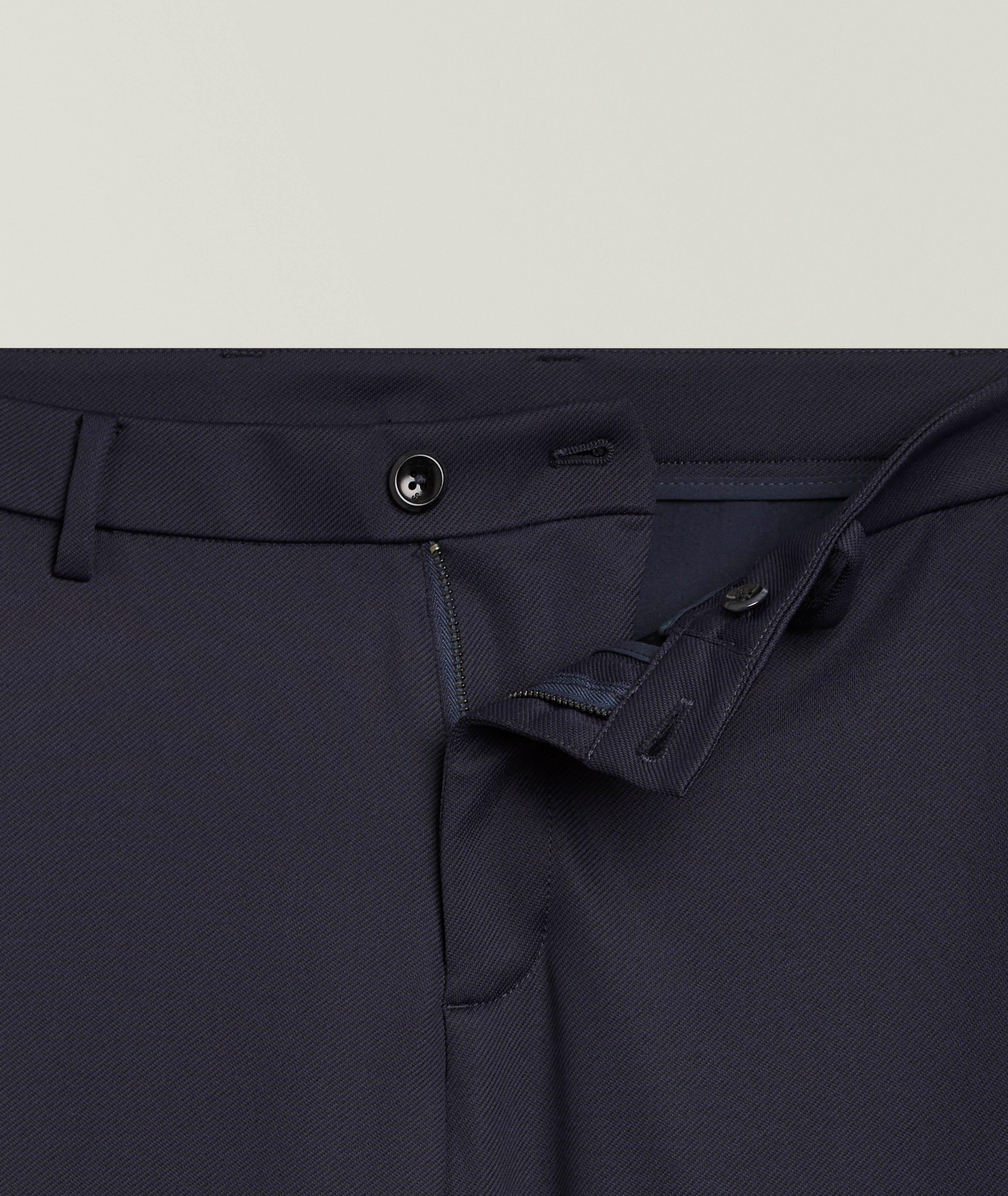Flat Front Twill Jersey Pants image 1