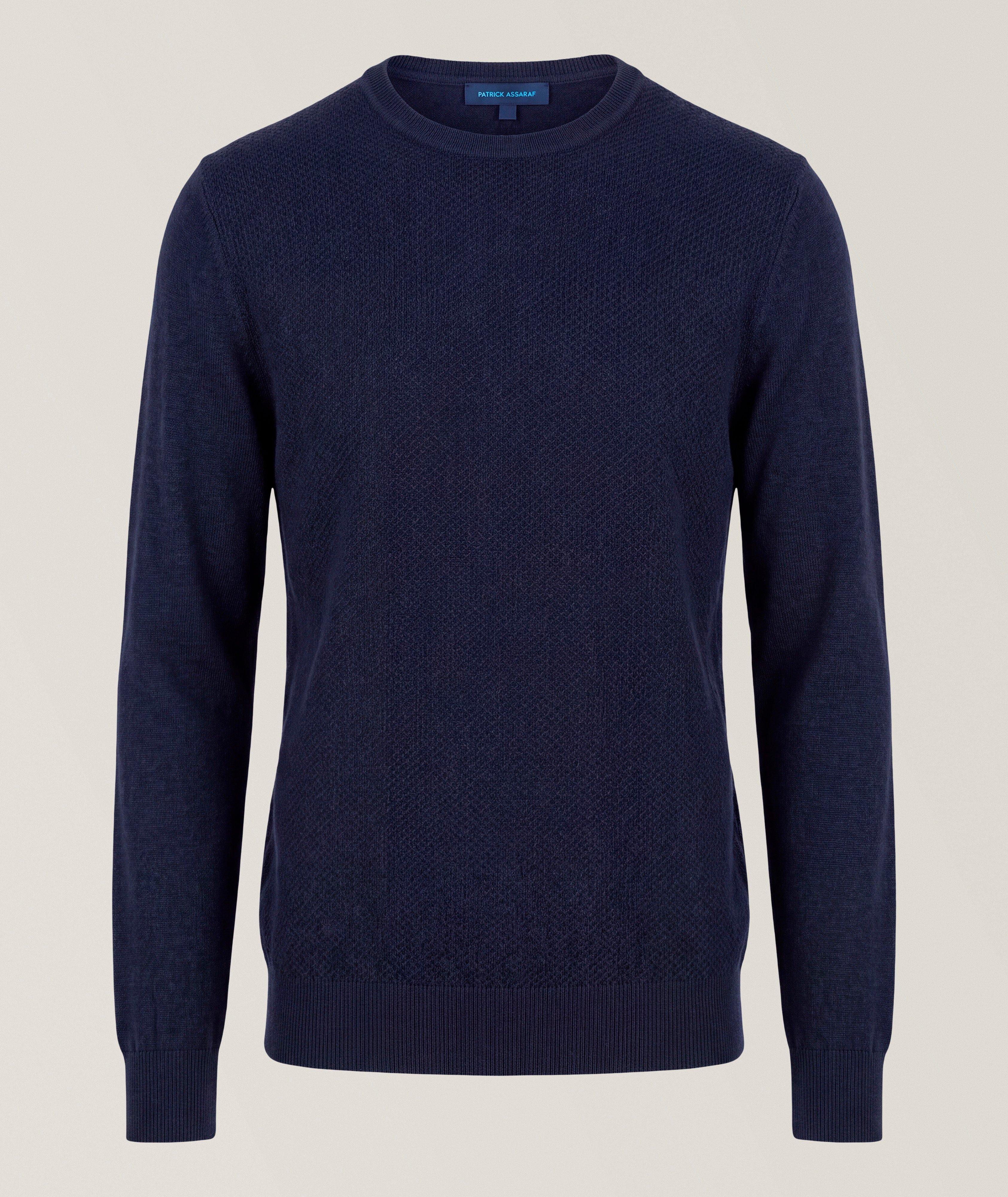 Hybrid-Stitch Extrafine Merino Wool Sweater image 0