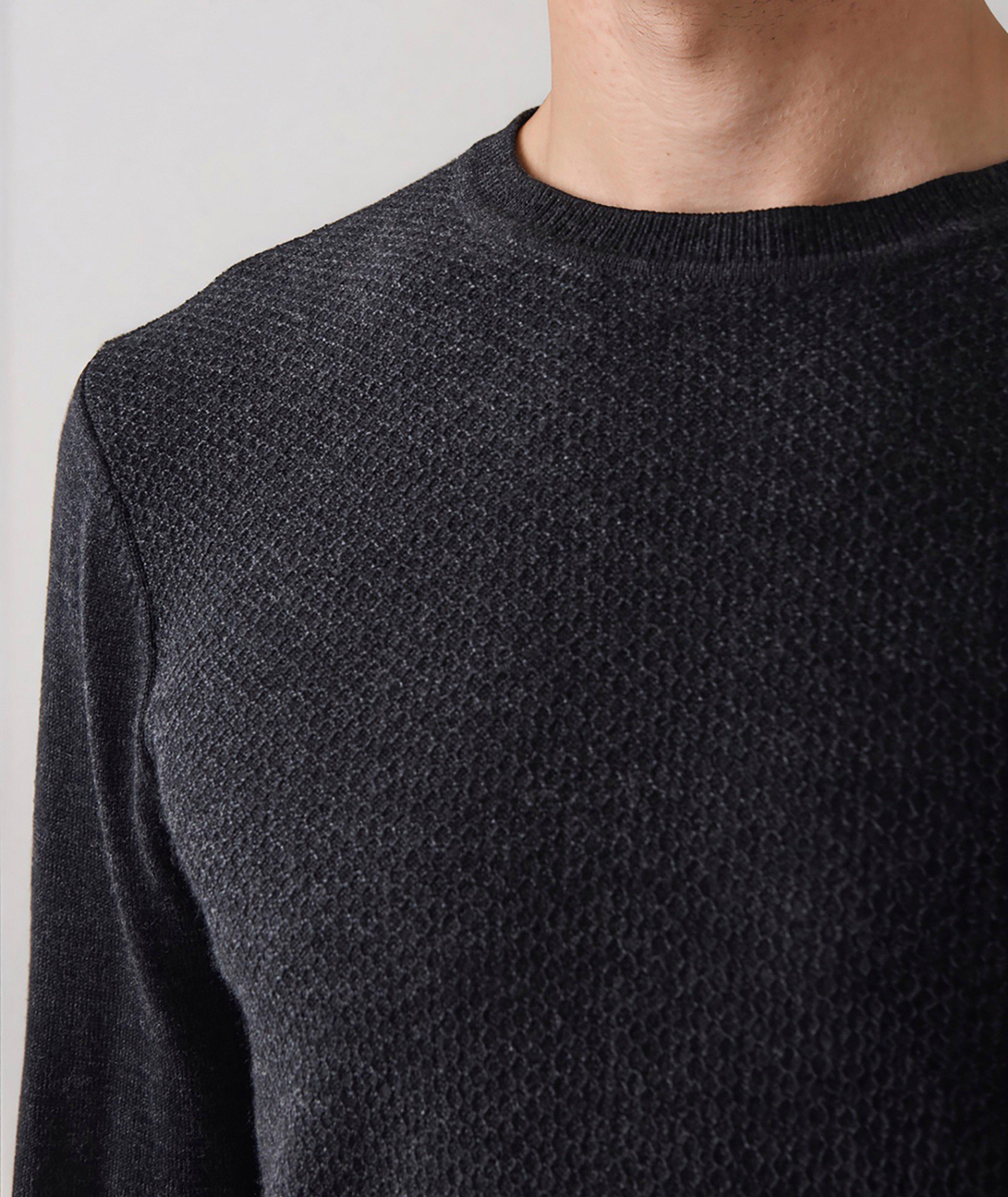Hybrid-Stitch Extrafine Merino Wool Sweater image 4