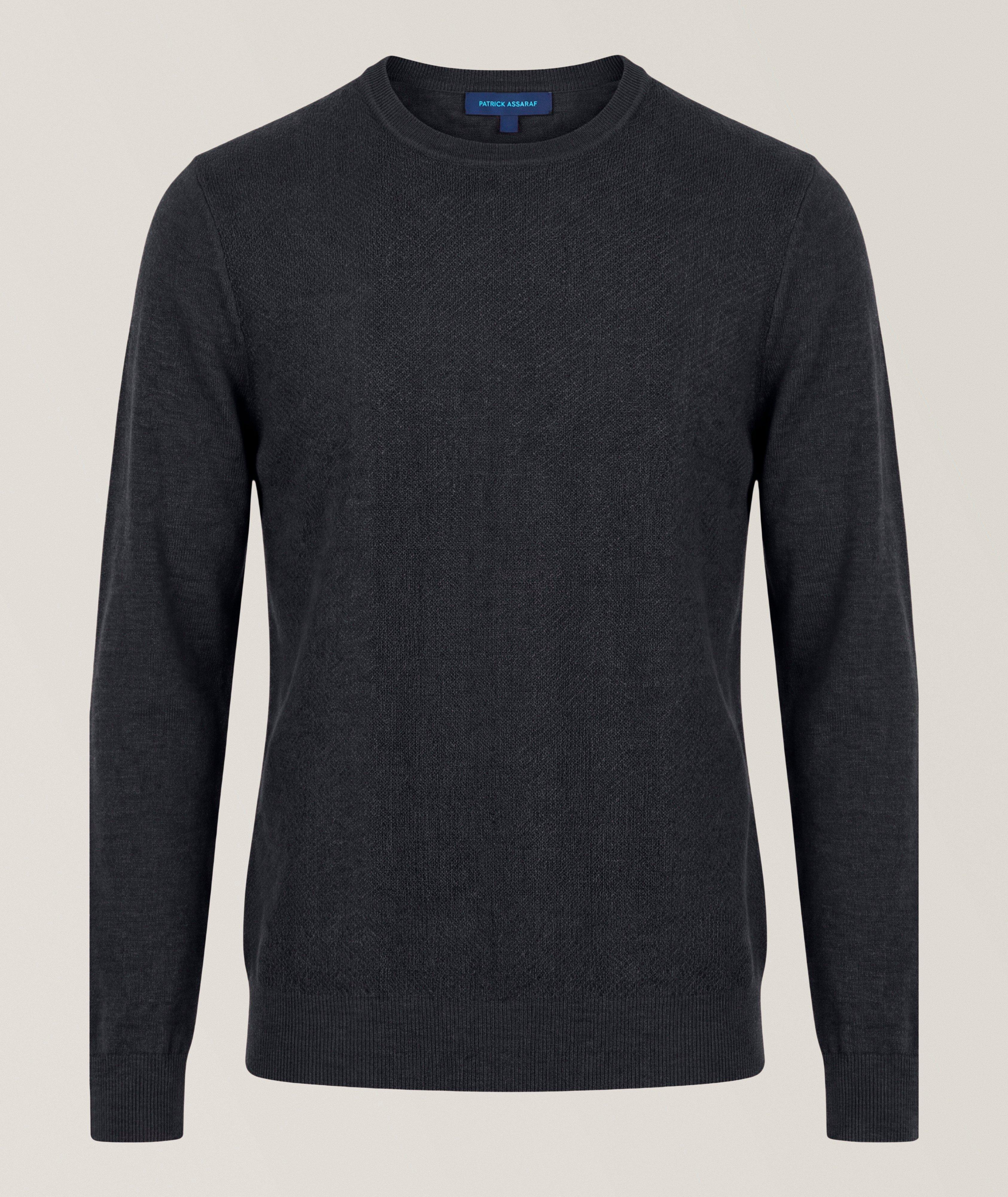 Hybrid-Stitch Extrafine Merino Wool Sweater image 0