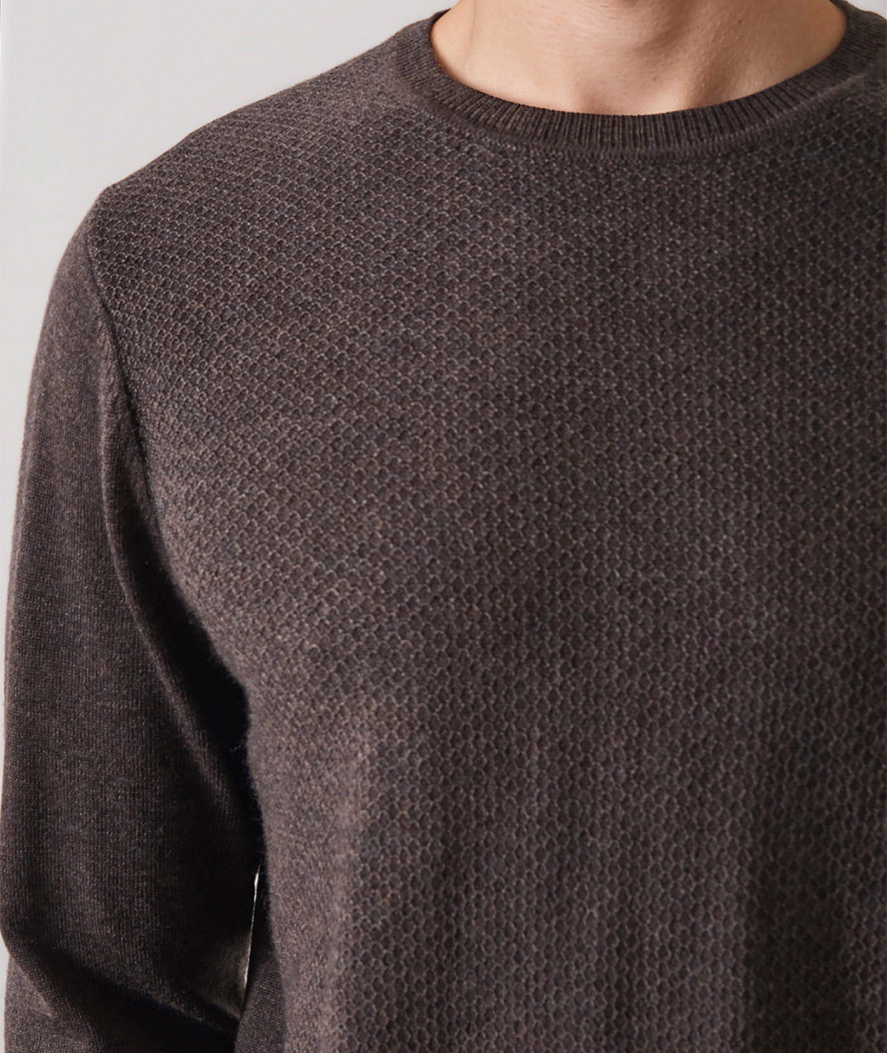 Hybrid-Stitch Extrafine Merino Wool Sweater image 4