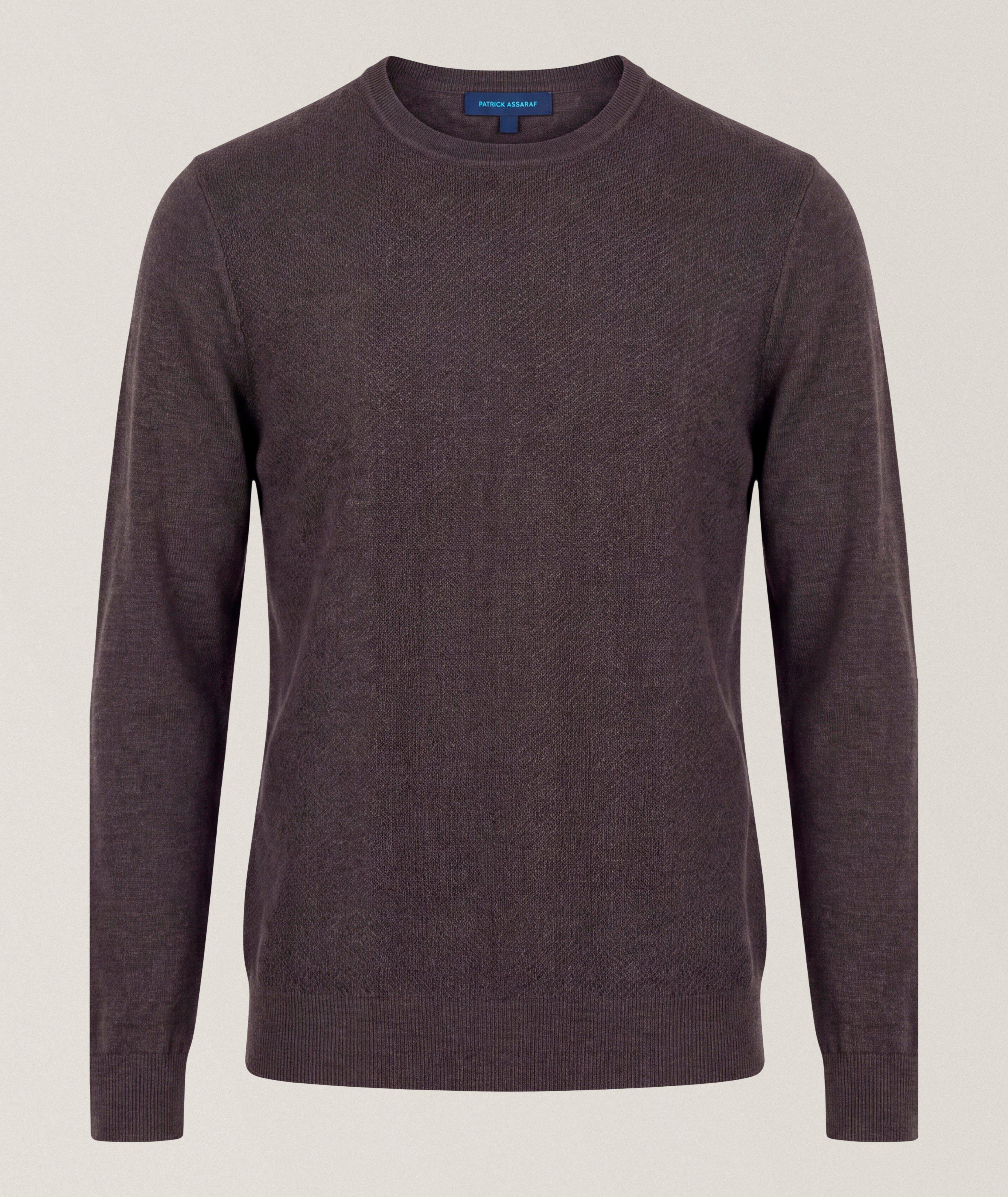 Hybrid-Stitch Extrafine Merino Wool Sweater image 0