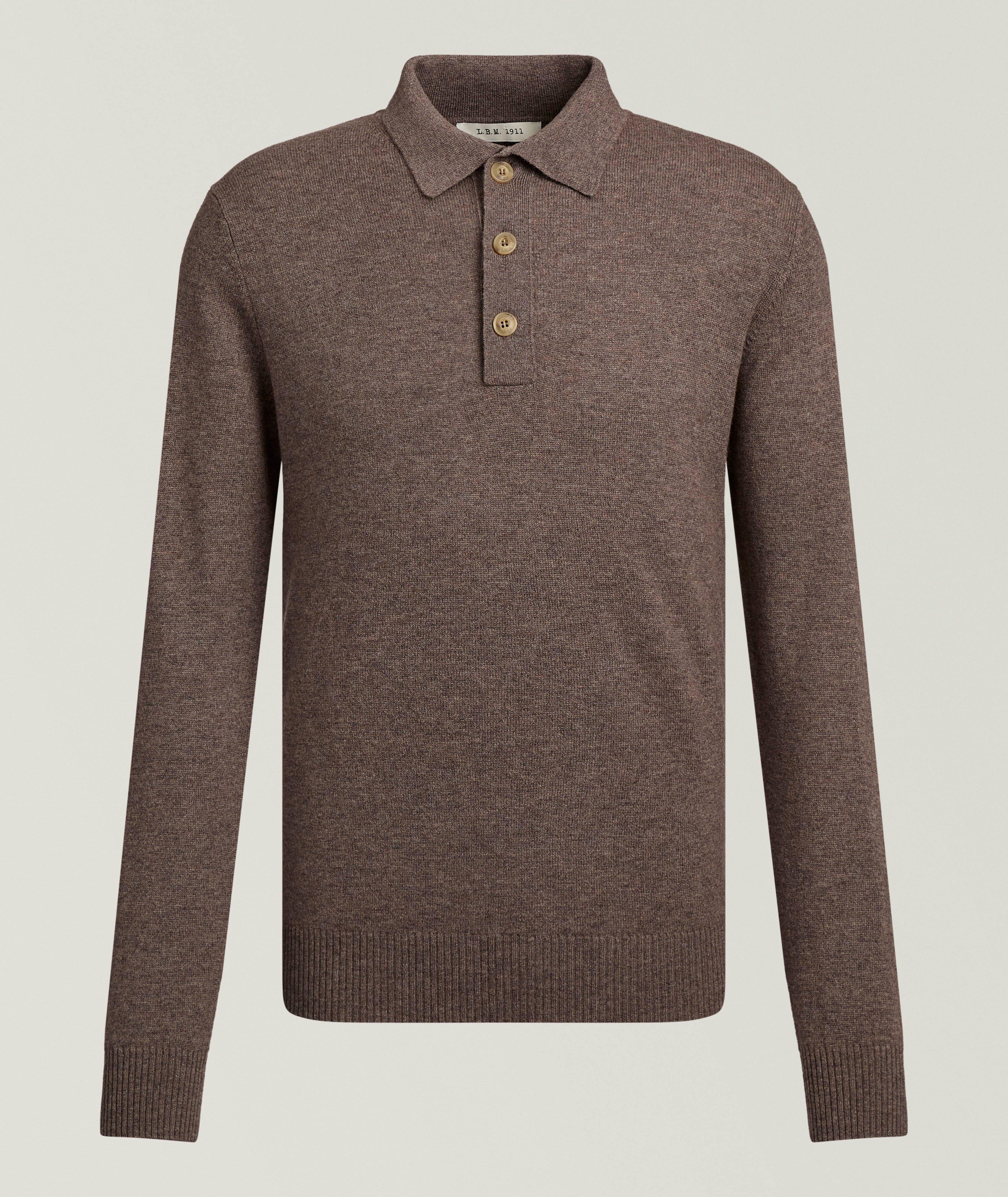 Virgin Wool-Cashmere Polo Sweater  image 0