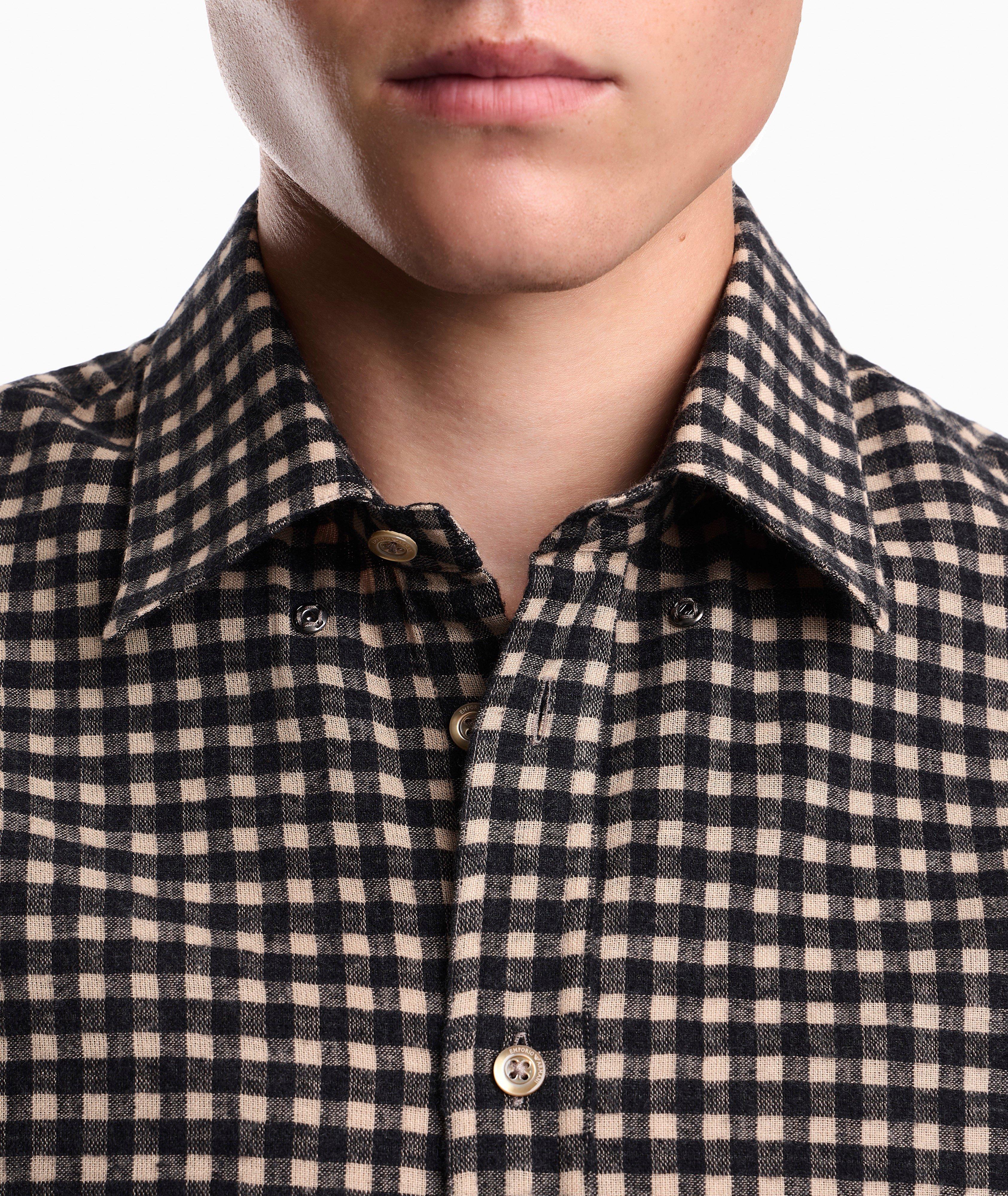 Micro-Check Flannel Shirt image 4