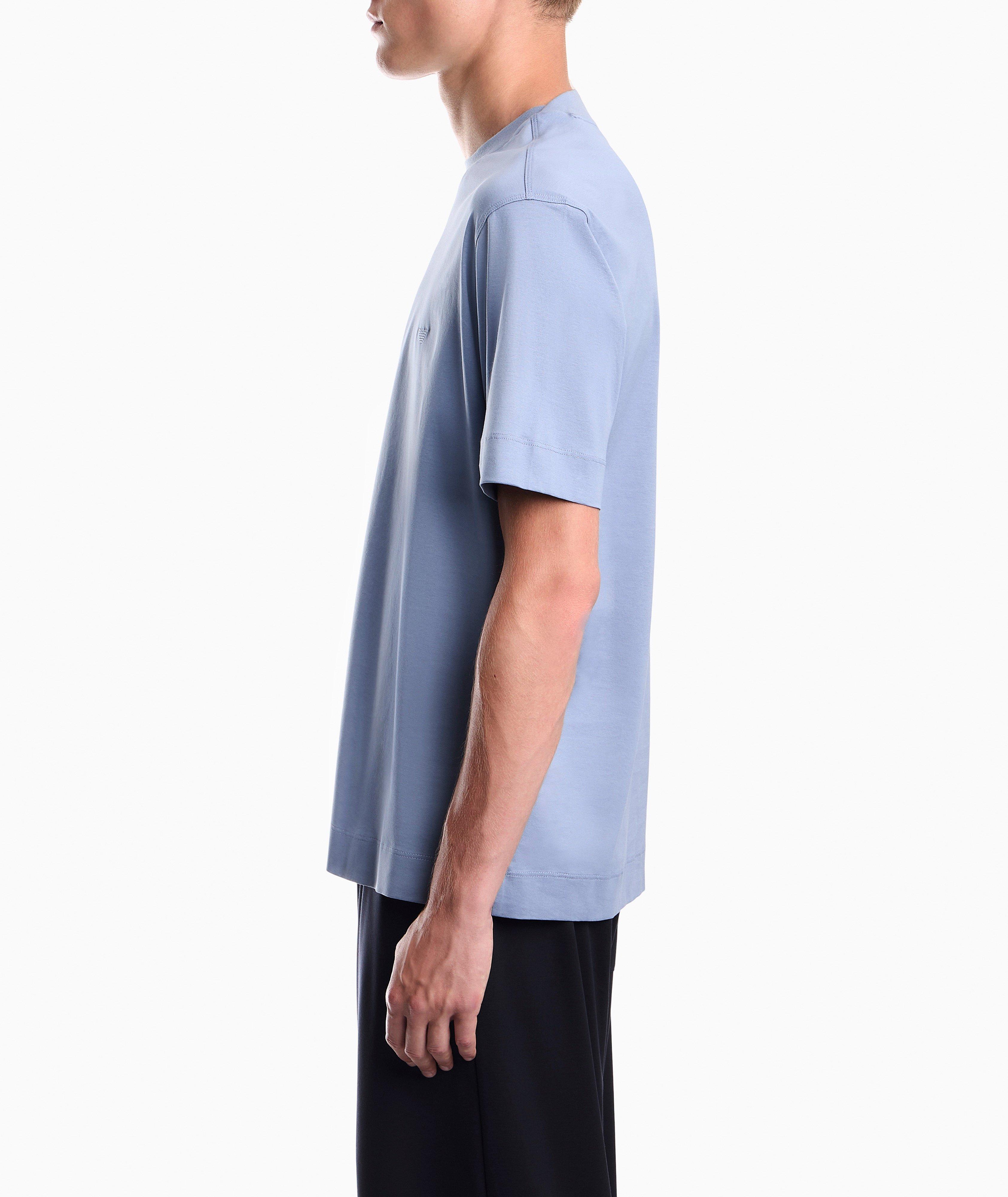 Embroidered Micro-Eagle Jersey T-shirt image 5