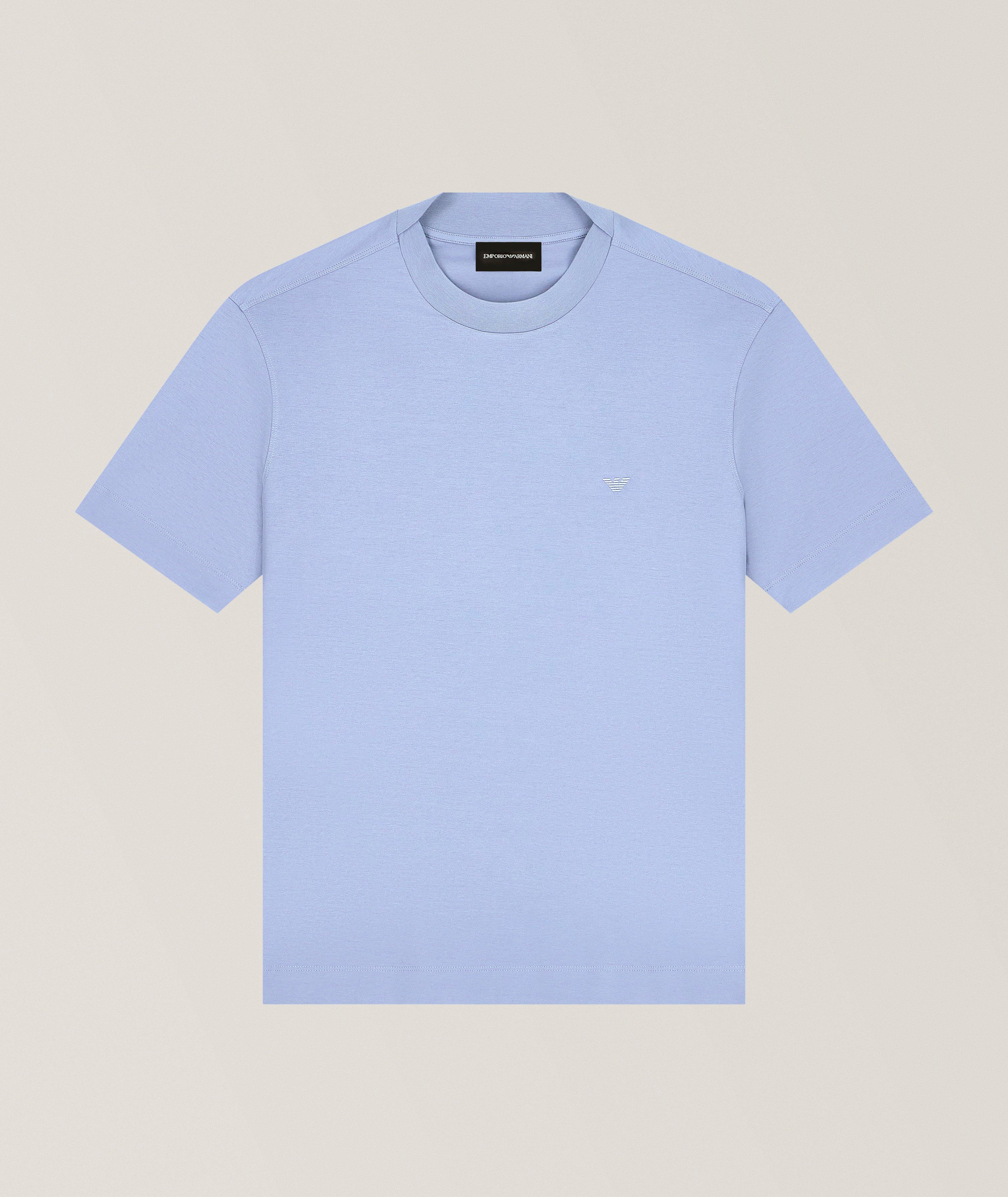 Embroidered Micro-Eagle Jersey T-shirt image 0