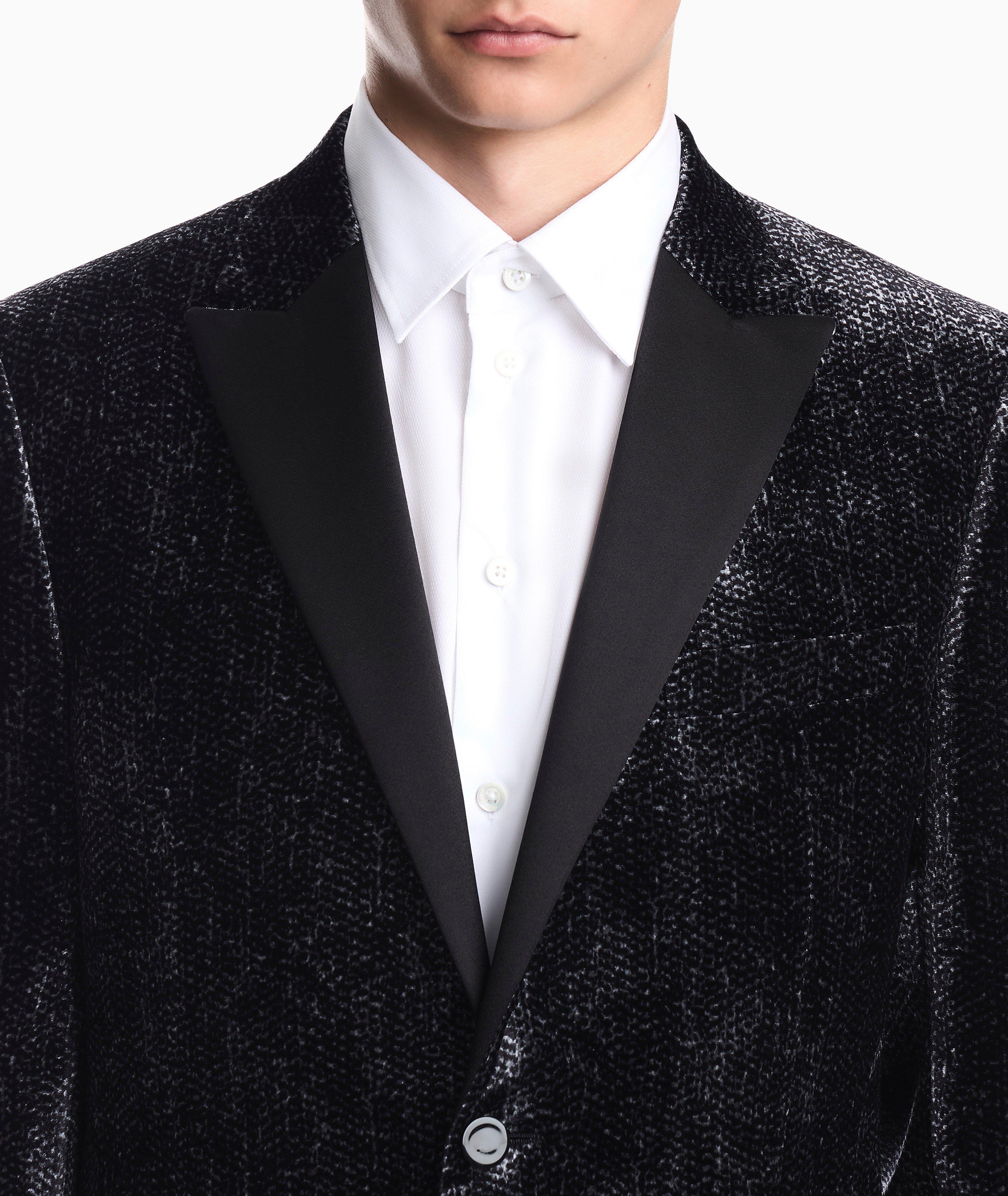 Frozen Print Velvet Tuxedo Jacket image 4