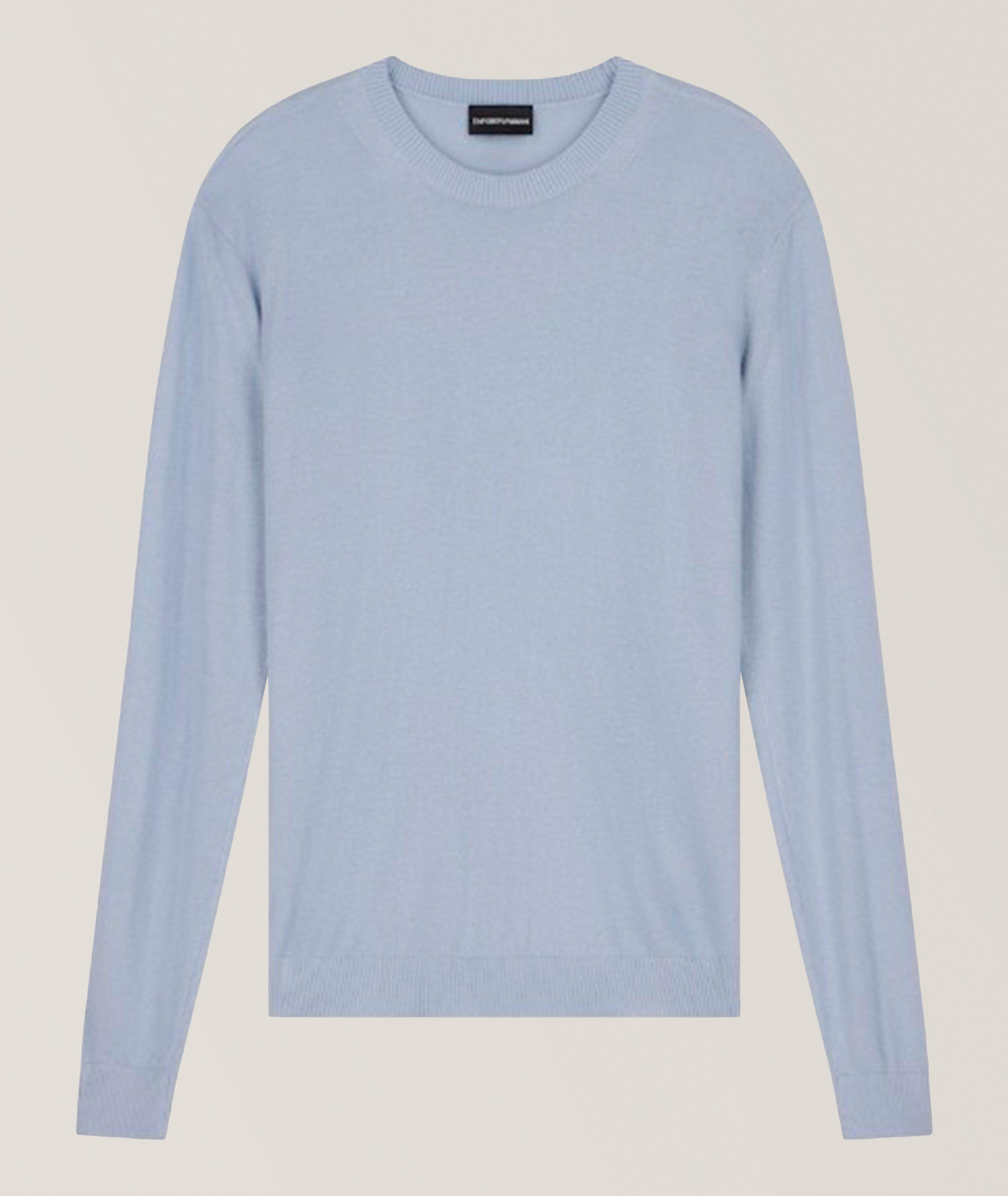 Emporio Armani Silk-Cashmere Crewneck Sweater