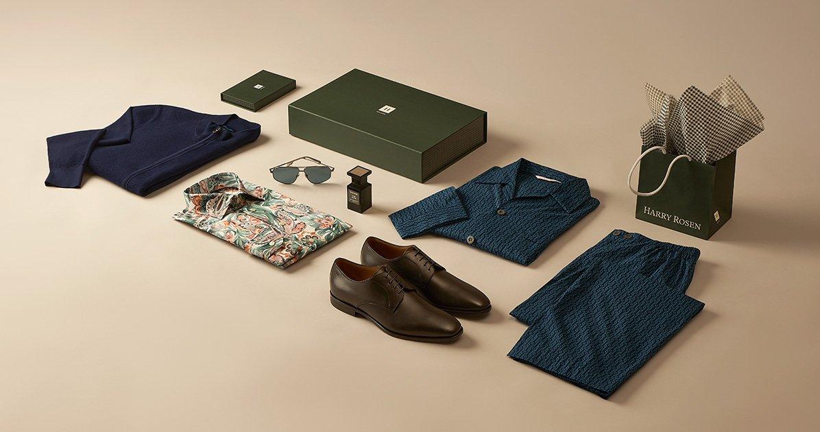Luxury gift items displayed for fathers day gift ideas