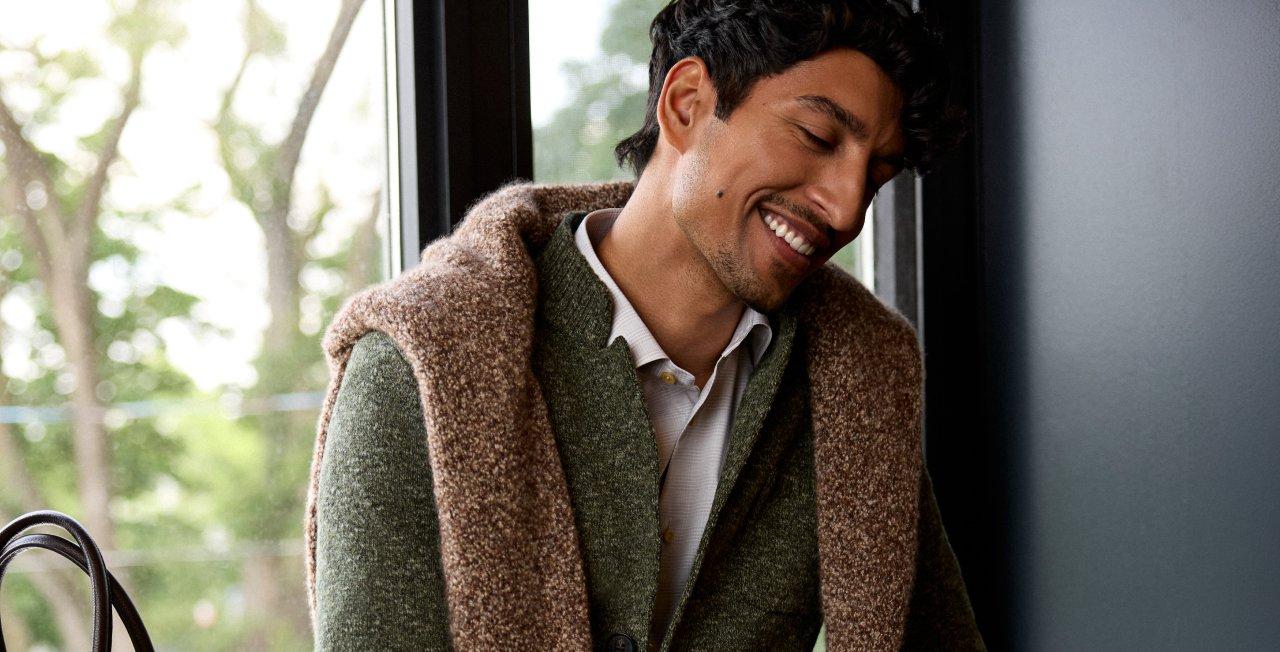 Maurizio Baldassari Mouliné Cotton-Blend Cardigan | Sweaters