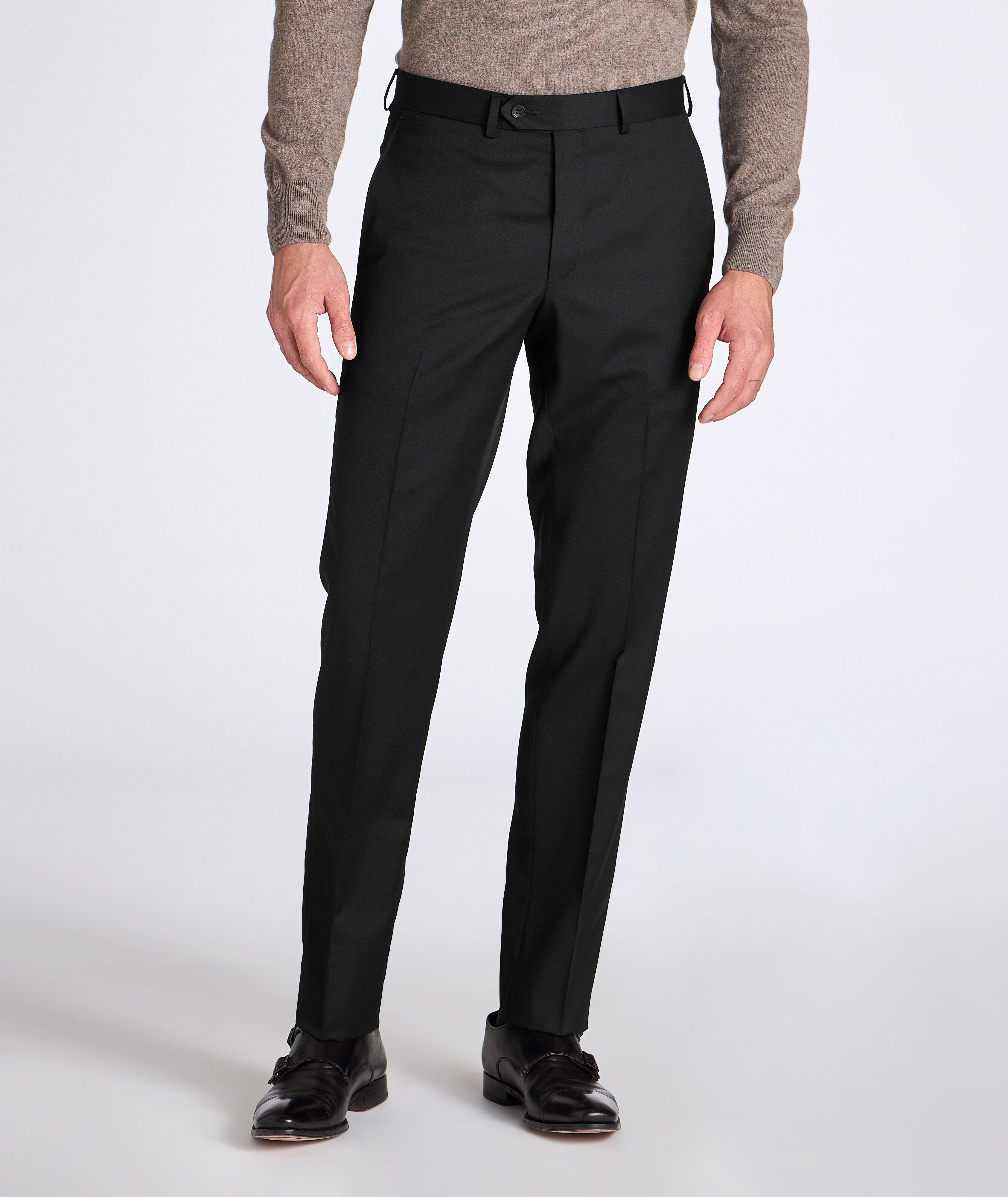 Pantalon habillé en laine de coupe contemporaine image 1