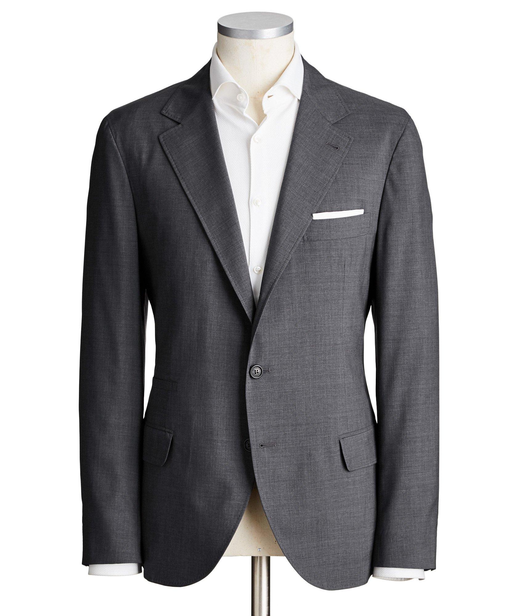 Virgin Wool-Silk Unstructured Sport Jacket image 0