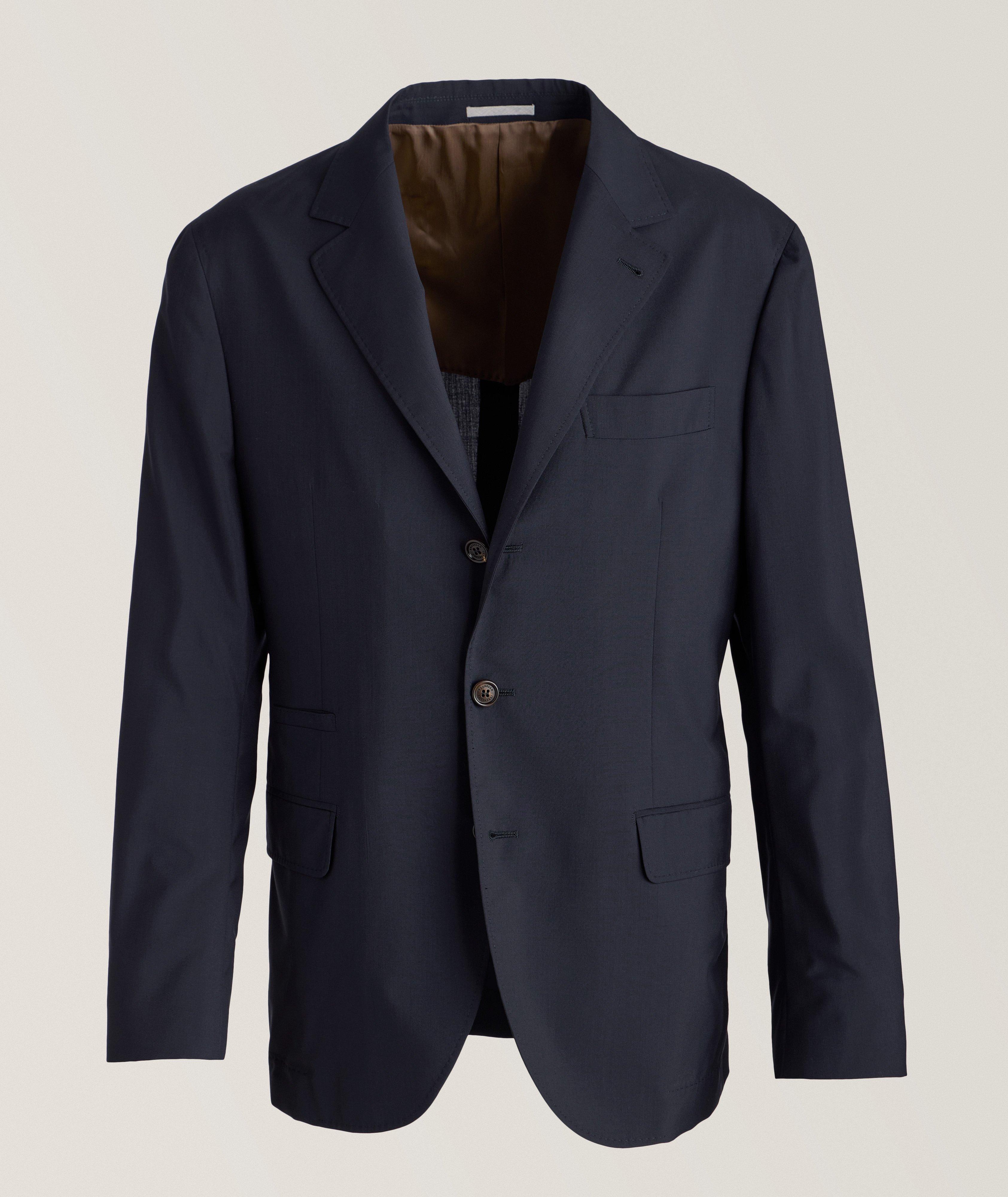 Virgin Wool-Silk Unstructured Sport Jacket image 0