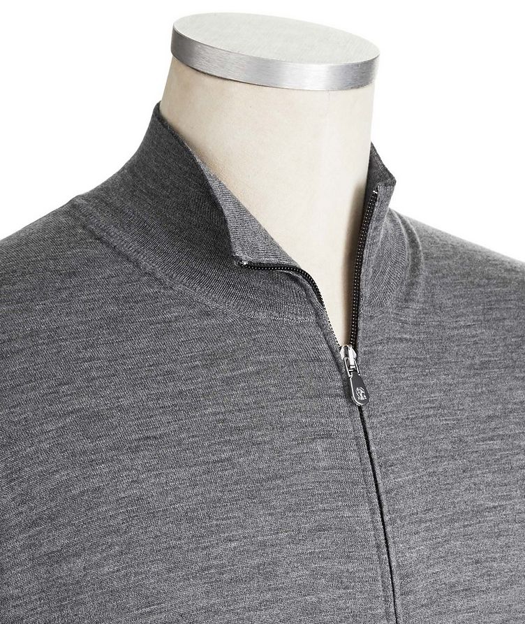Cashmere Blend Zip-Up Sweater image 1