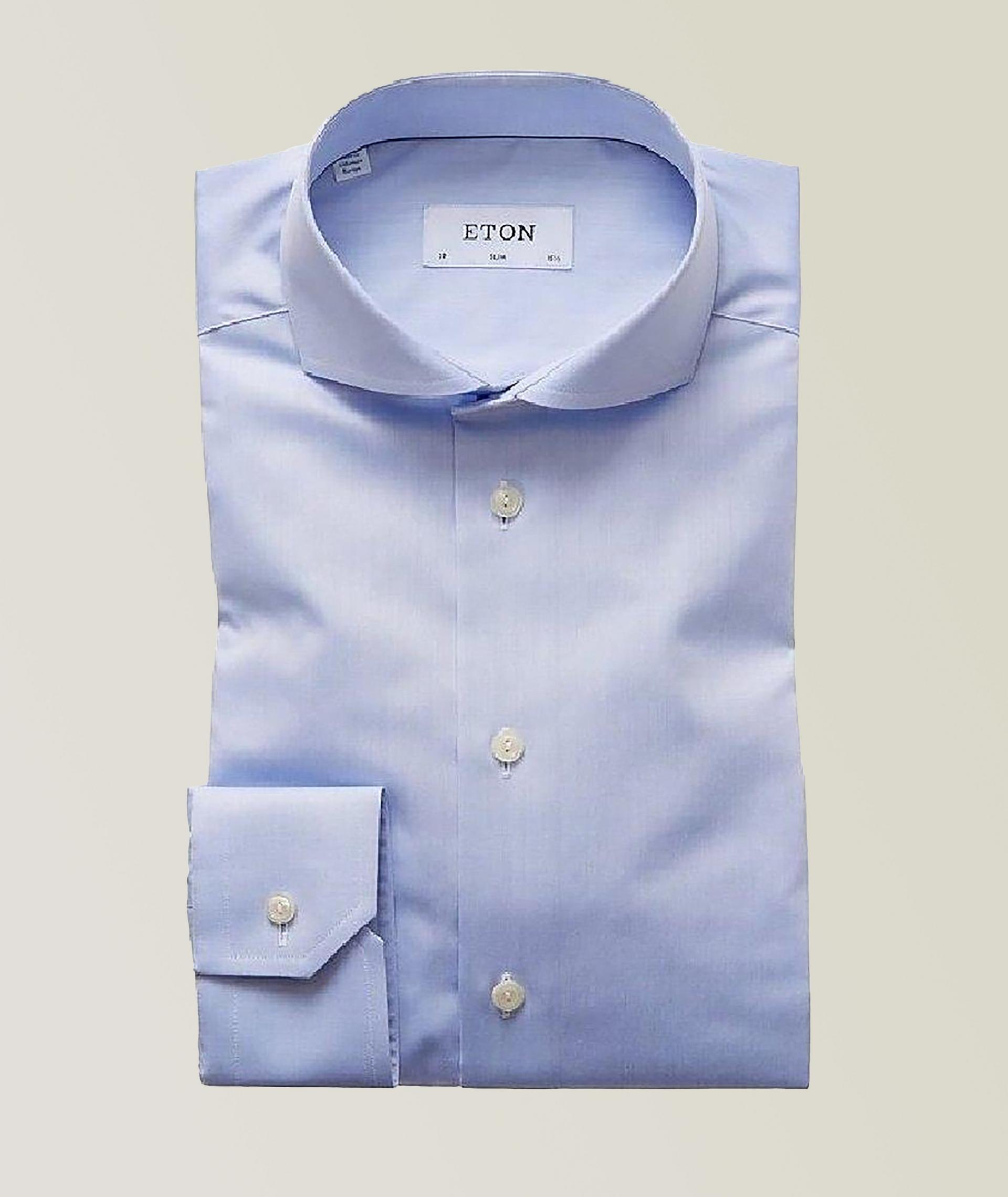 Slim-Fit Cotton Twill Dress Shirt image 0