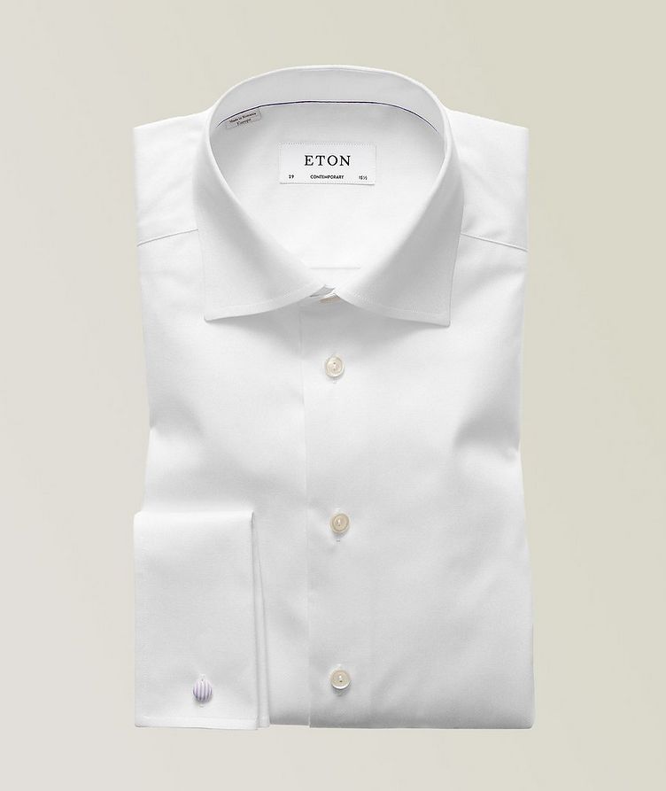 Contemporary-Fit Twill Dress Shirt with French Cuff image 0
